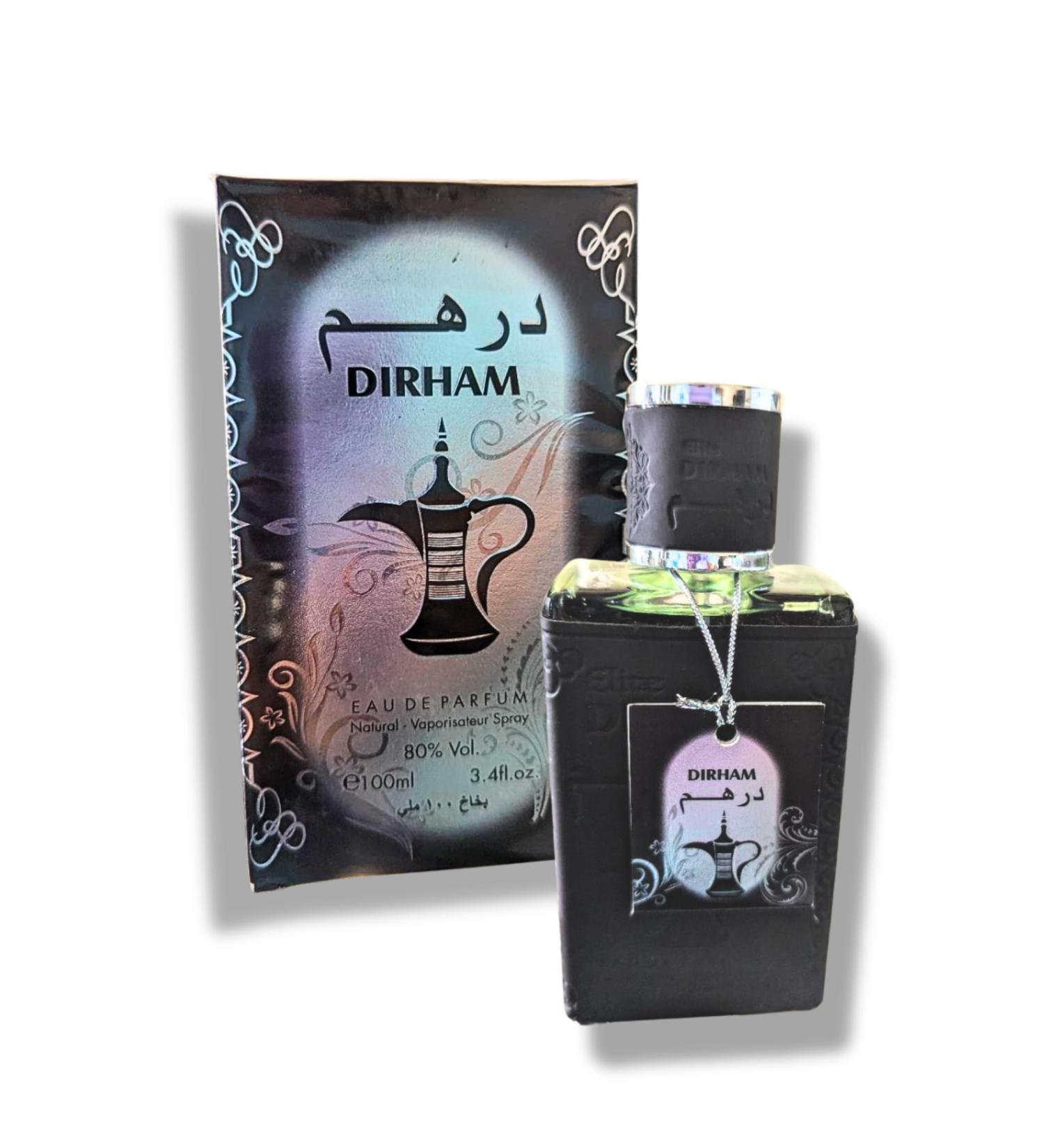 DIRHAM POUR HOMME AND FEMALE EAU DE PARFUM 3.4 FL. Oz. Woody Spicy fragrance for women and men. - Buy Online on GoSupps.com