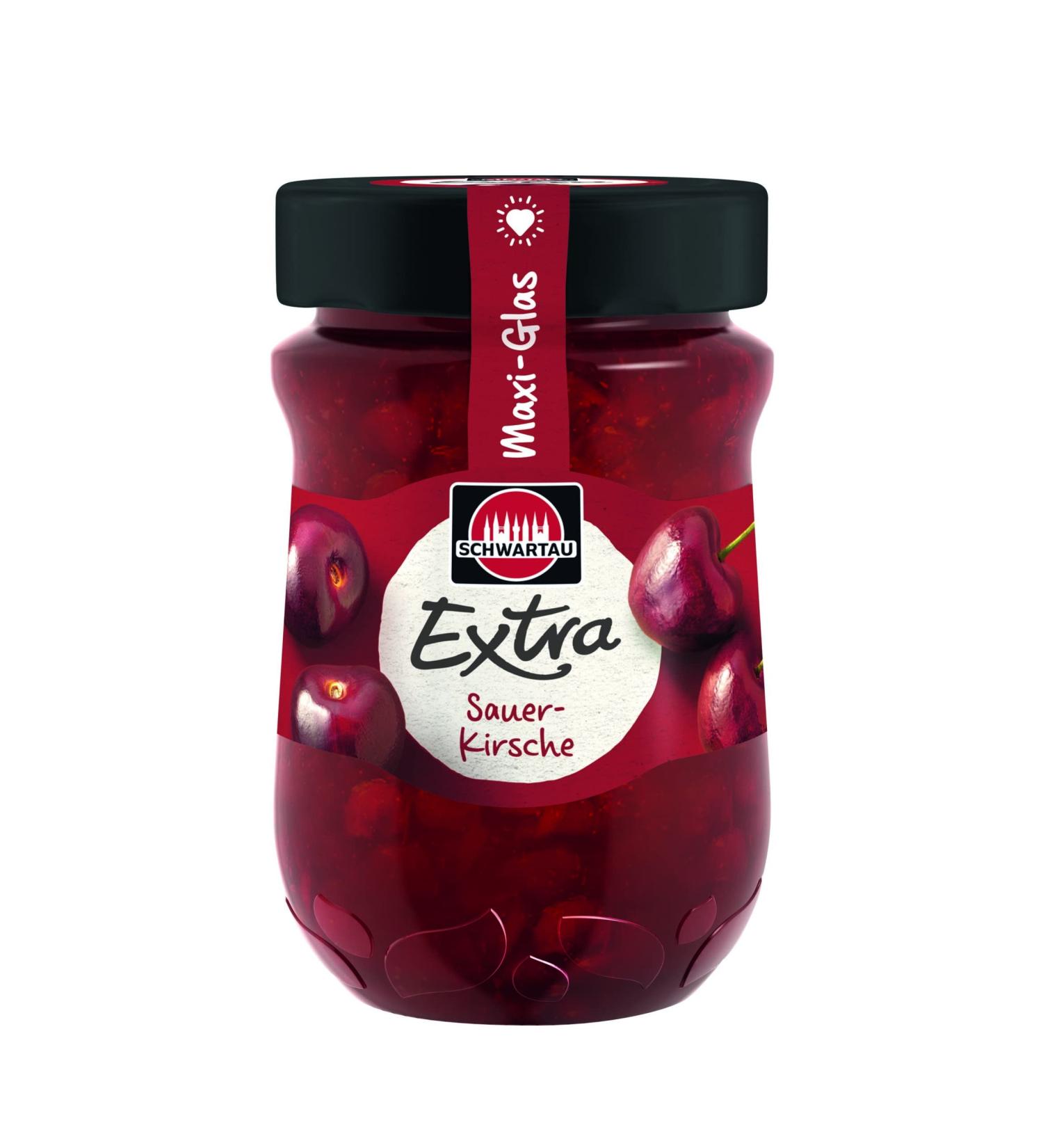 Schwartau Extra Maxi Sour Cherry 600g | Premium German Fruit Spread for International Shipping - Buy Online on GoSupps.com