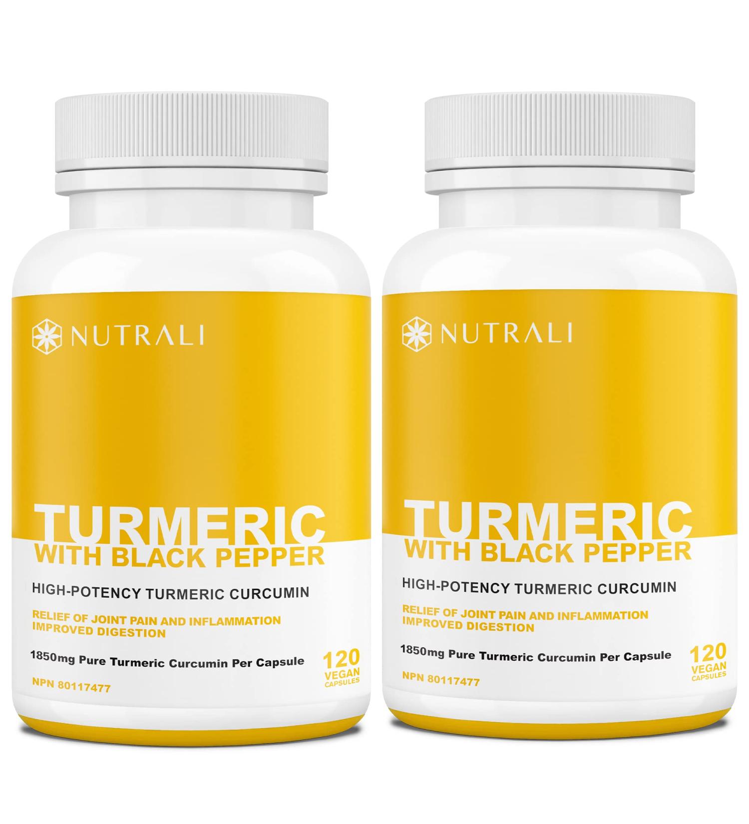 HIGH POTENCY TURMERIC CURCUMIN + BLACK PEPPER EXTRACT Powerful 3700mg per Serving (2 capsules) Source of Anti-Inflammatory and Antioxidants. Joint Pain Relief Improved Liver Function. Non-GMO Vegan Gluten Free. Zero Additives Easy to Swallow Capsules. - Buy Online on GoSupps.com