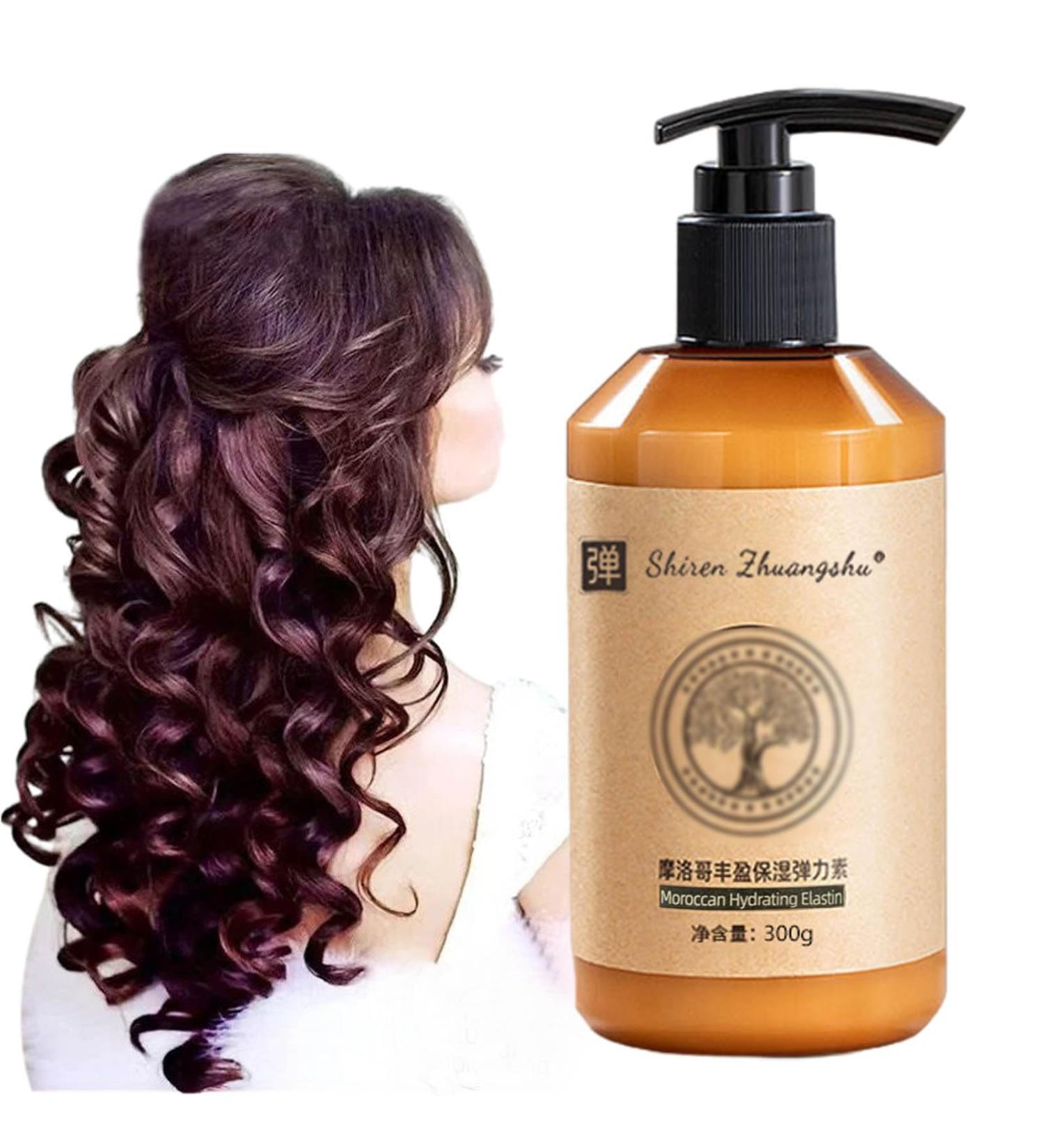 Buy Original Moroccan Volume Moisturizing Elasticity Styling Cream - 300g Hydrating Conditioner for Curly Hair | Long-lasting Moisture & Elasticity - Buy Online on GoSupps.com