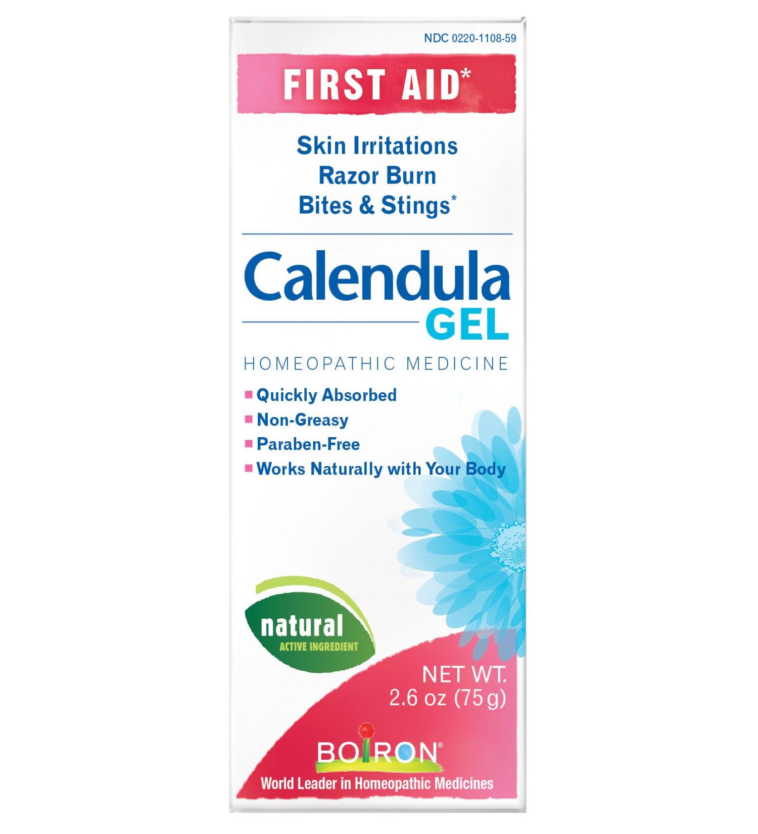 Boiron Calendula Gel First Aid - 2.6 oz (75 g) for Soothing Skin Relief - Buy Online on GoSupps.com