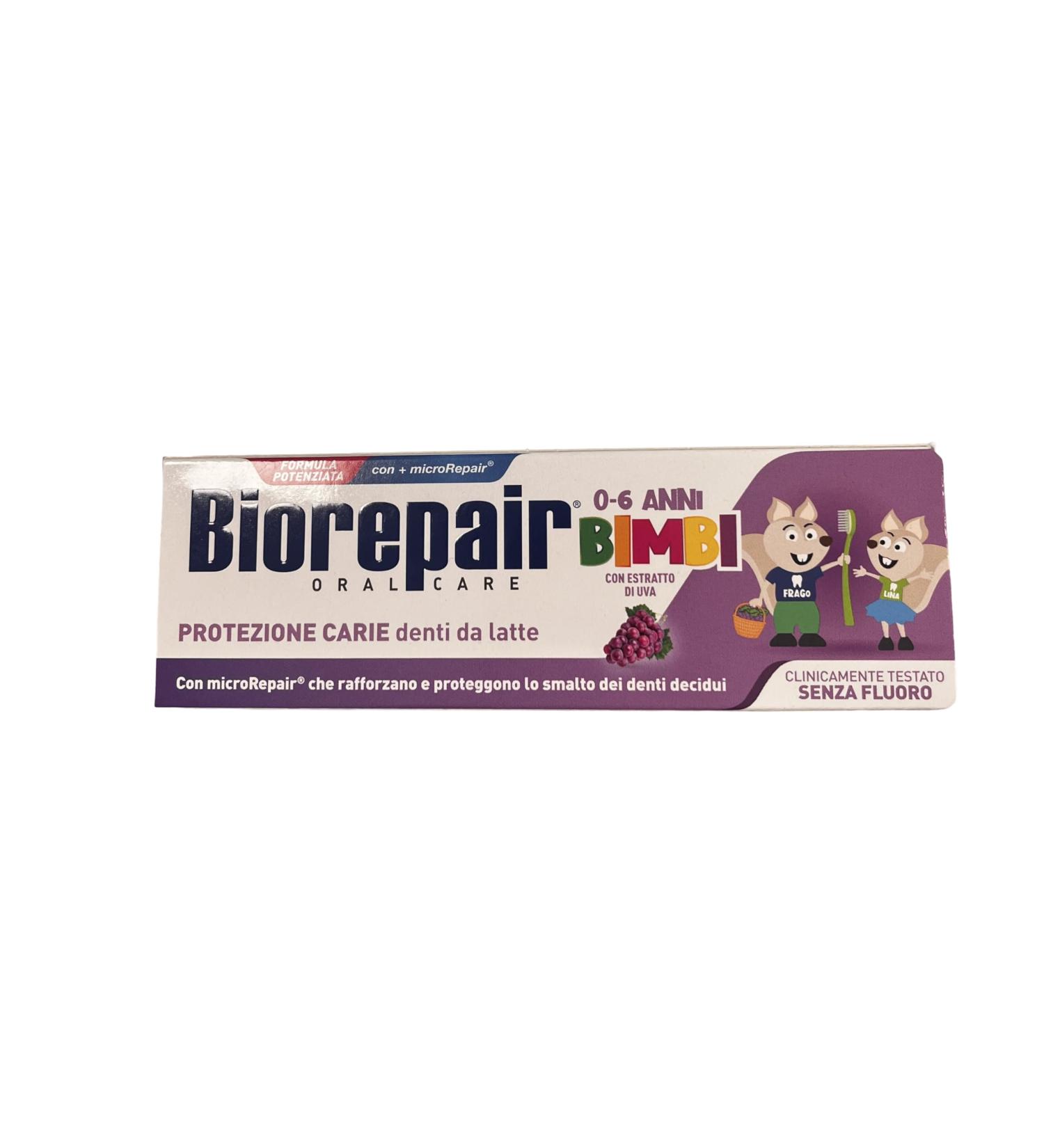 Biorepair Kids 0-6 Oral Care Toothpaste Grape 1.7fl.oz 50ml Pack of 4 - Buy Online on GoSupps.com