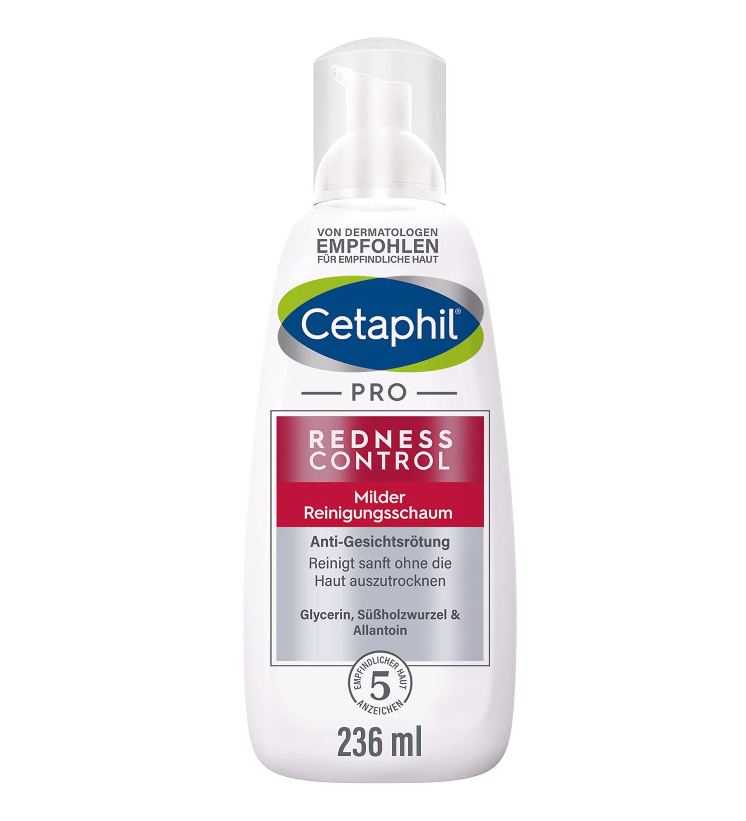 Cetaphil Pro Redness Control Foaming Cleanser 236ml | Gentle Soap-Free Formula for Redness Relief | Soothes Irritation & Cleanses Sensitive Skin - Buy Online on GoSupps.com