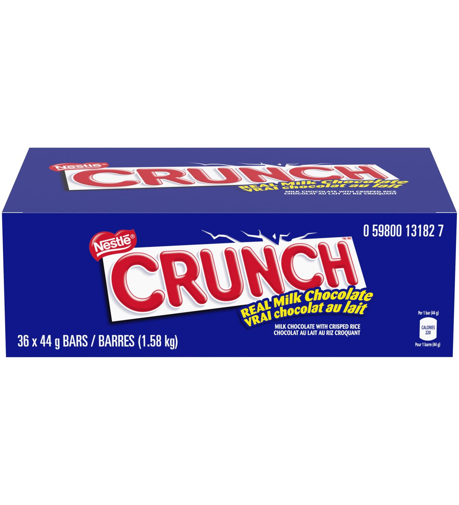 Nestle Crunch Milk Chocolate with Crisp Rice 36 X 44 Gram Net Wt (1584 Gram) 1584 Grams - Buy Online on GoSupps.com