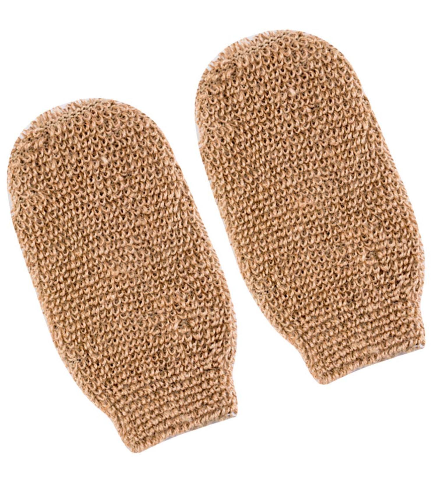 Milists Jute Fiber Bath Hand Shoes & Soap Bag 2 Piece Set for Foaming & Drying Soap | Natural Shower Gloves - Buy Online on GoSupps.com