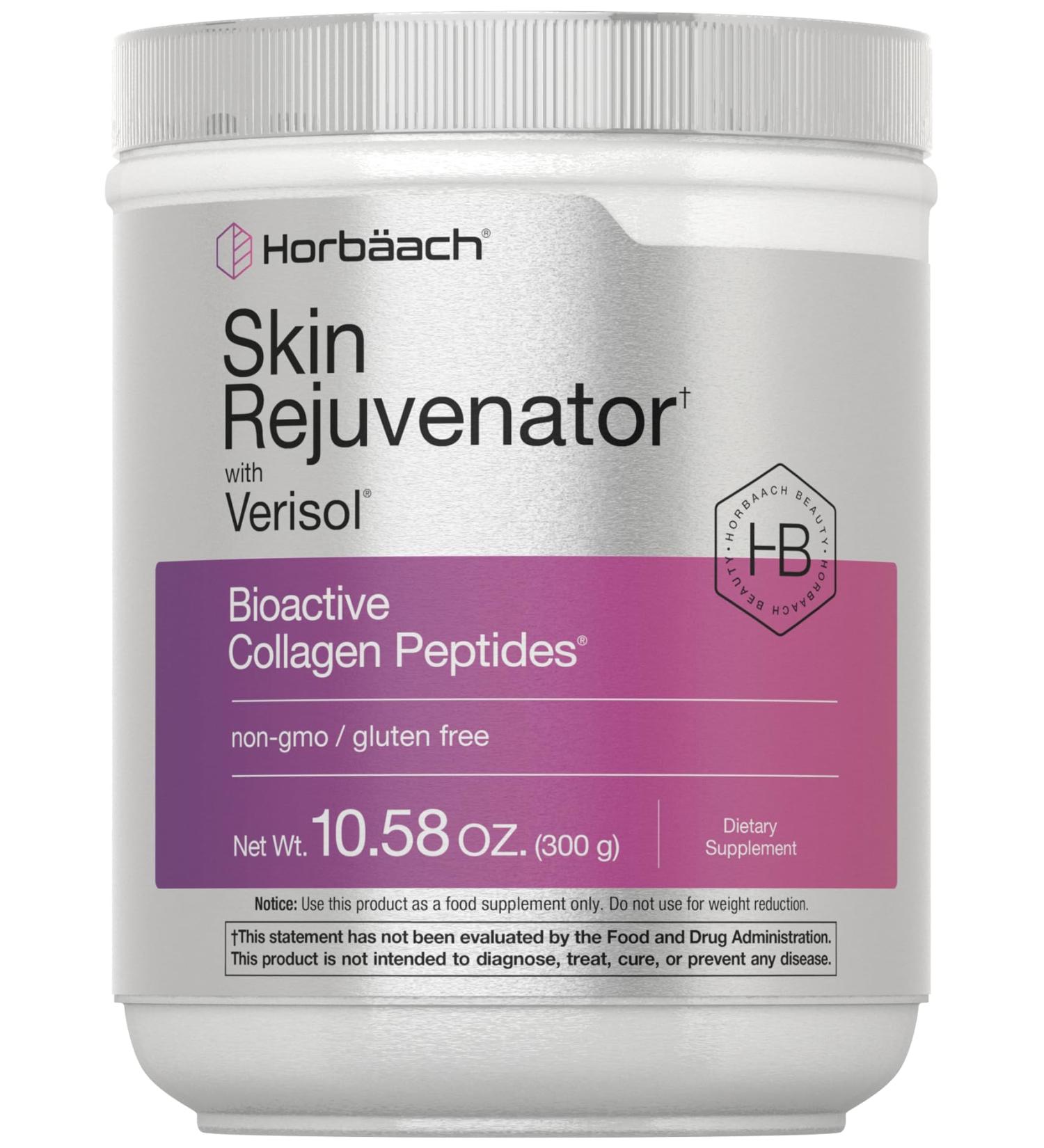 Horb ach Skin Rejuvenator with Verisol 10.58 oz | Bioactive Collagen Peptide Powder | Types I and III | Non GMO Gluten Free Supplement - Buy Online on GoSupps.com