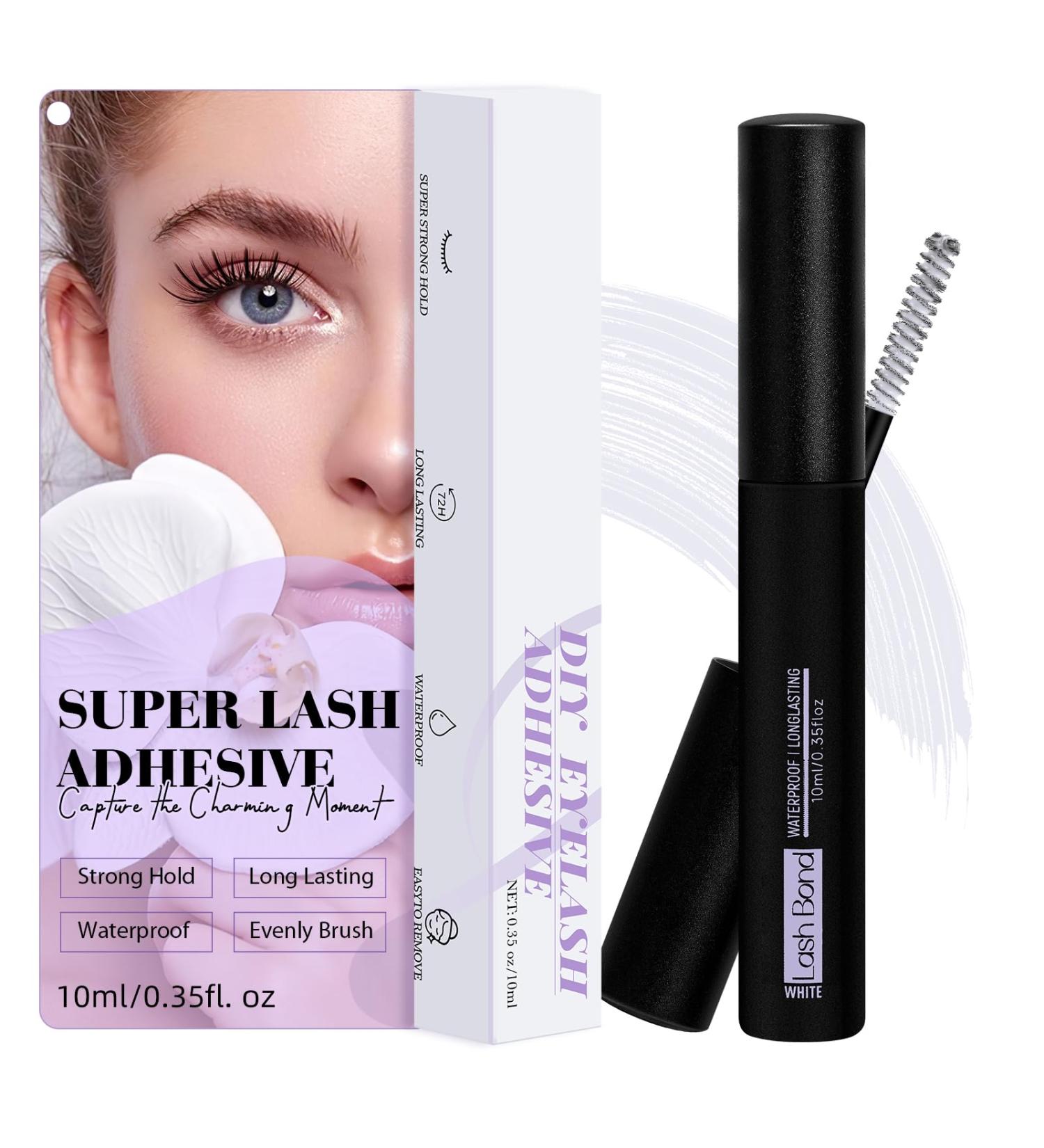 Lash Cluster Glue 10ML - Waterproof & Strong Hold Eyelash Bond | Fast Drying Individual Lash Glue | 72 Hour Hold - Buy Online on GoSupps.com