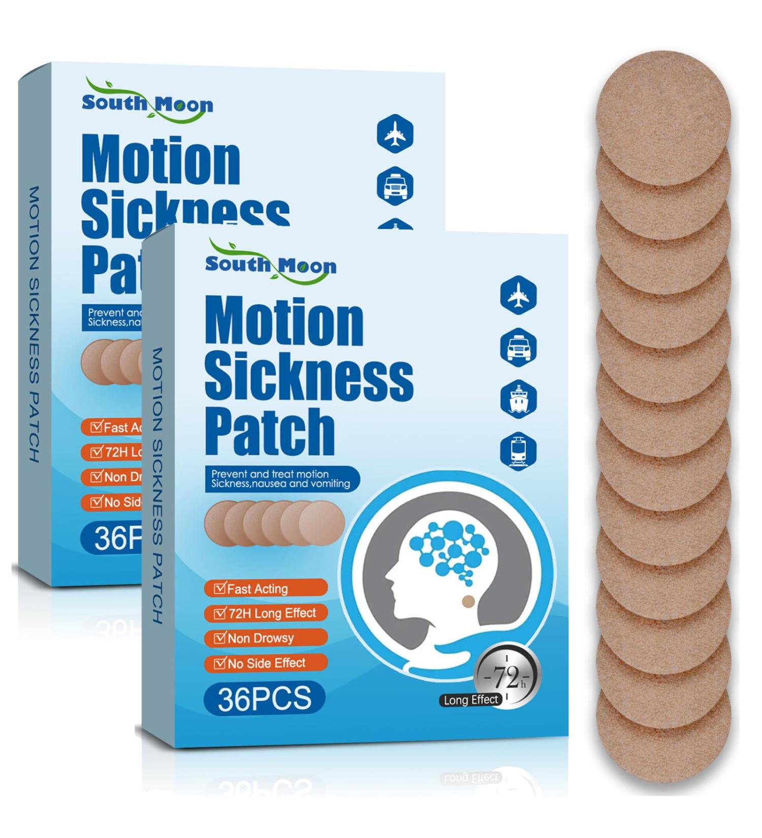 Motion Sickness Patch - 72 PCS Sea Sickness Relief for Travel | Cruise Cars & Airplanes - Buy Online on GoSupps.com