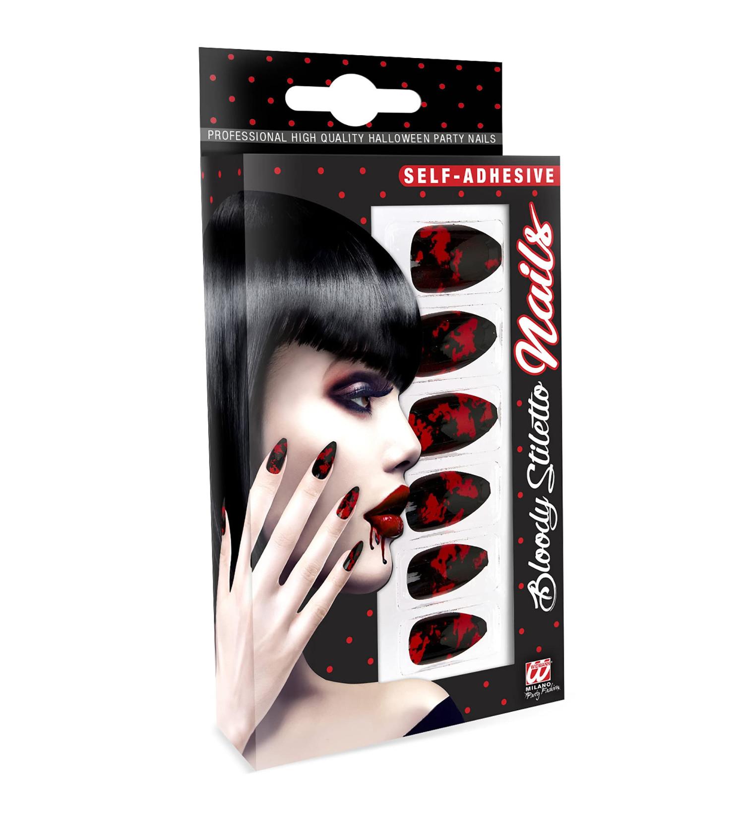 Buy Widmann 05364 Self-Adhesive Fingernails - Set of 12 for Halloween Carnival & Theme Parties - International Shipping Available - Buy Online on GoSupps.com