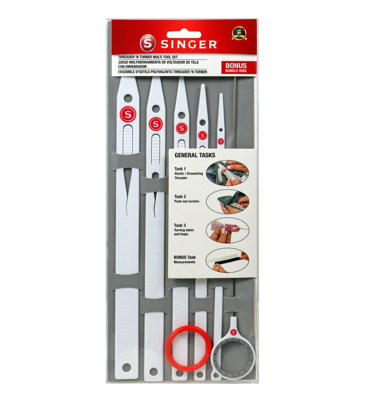 SINGER Drawstring Threader & Sewing Loop Turner Tool Set - Easy Sewing Solutions - Buy Online on GoSupps.com