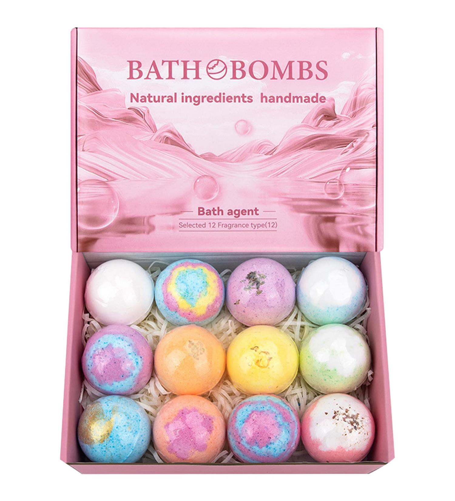 Bombes de bain pour enfants 12 pi ces bombes de douche ingr dients naturels hydratent apaise la peau soulagent le stress Spa pour les femmes relaxantes - Bain - Buy Online on GoSupps.com