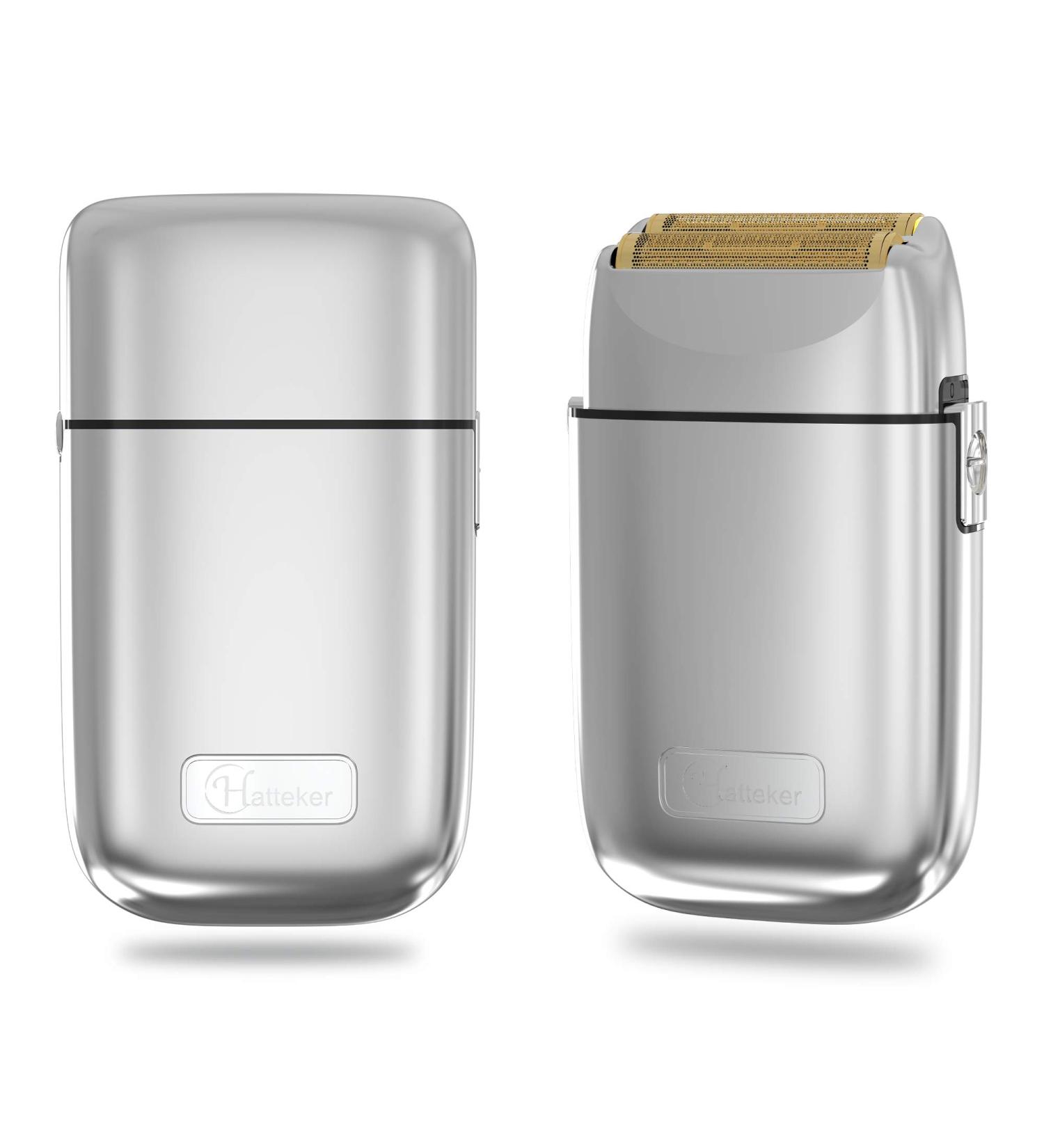 Hatteker Bald Head Shaver Foil Electric Razor Cordless Rechargeable - Silver - Buy Online on GoSupps.com