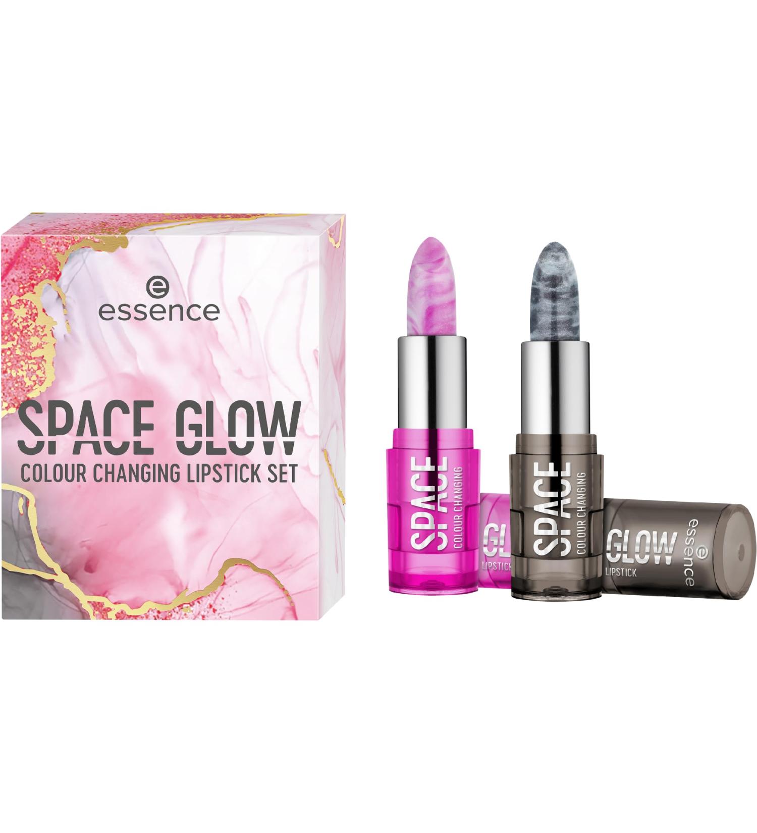 Essence Space GLOW COLOUR CHANGING Colour-Adapting Lipstick Kit Natural Acetone-Free Vegan No Microplastic Particles Gluten-Free 1 Piece - Buy Online on GoSupps.com