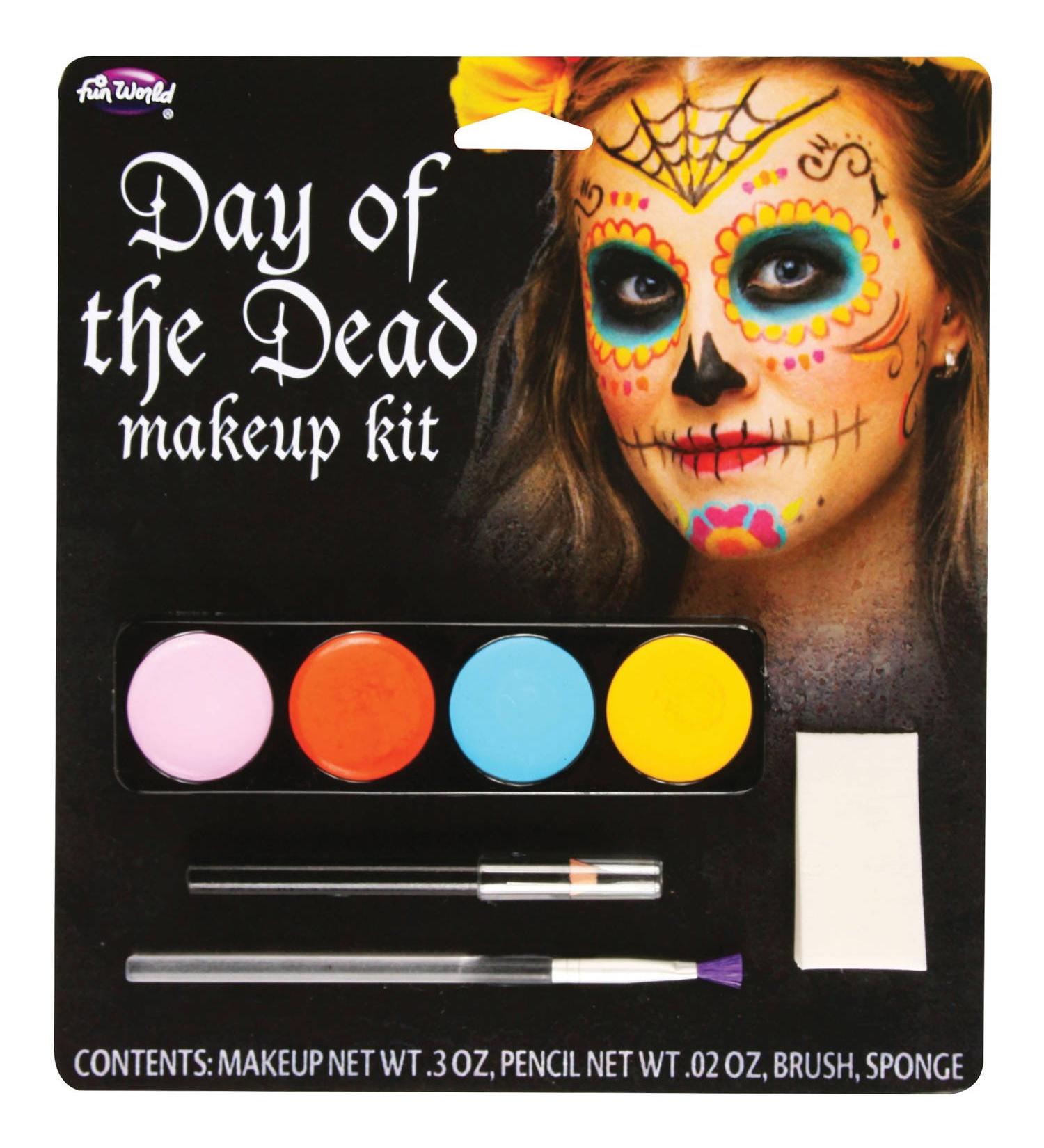 Day Of The Dead Female Makeup Kit (colors may vary)