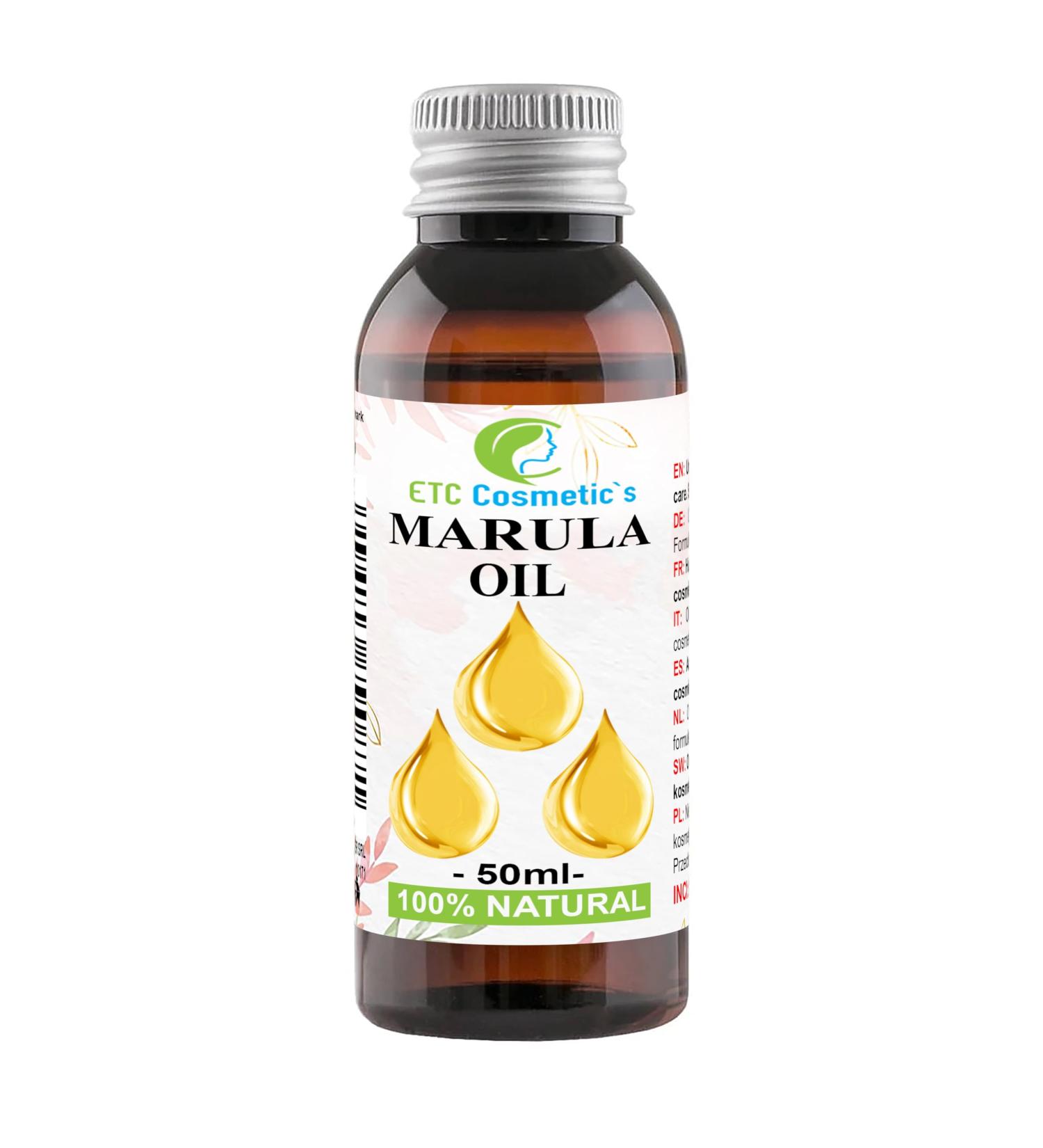 Marula oil 50ml | Organic | Beauty Oil for Face and Hair | Cold Pressed 100% Natural | Anti-Aging Formula Unrefined - Buy Online on GoSupps.com
