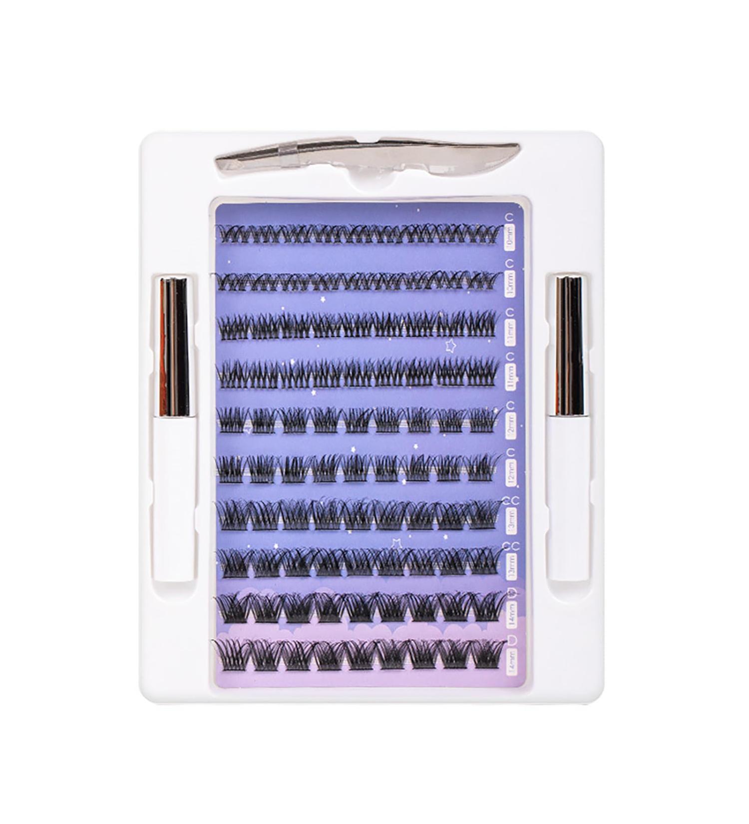 Buy Colored Lash Clusters & Extensions | Rainbow DIY Eyelash Extensions Kit for Beginners - Vibrant Colorful Lashes - Buy Online on GoSupps.com