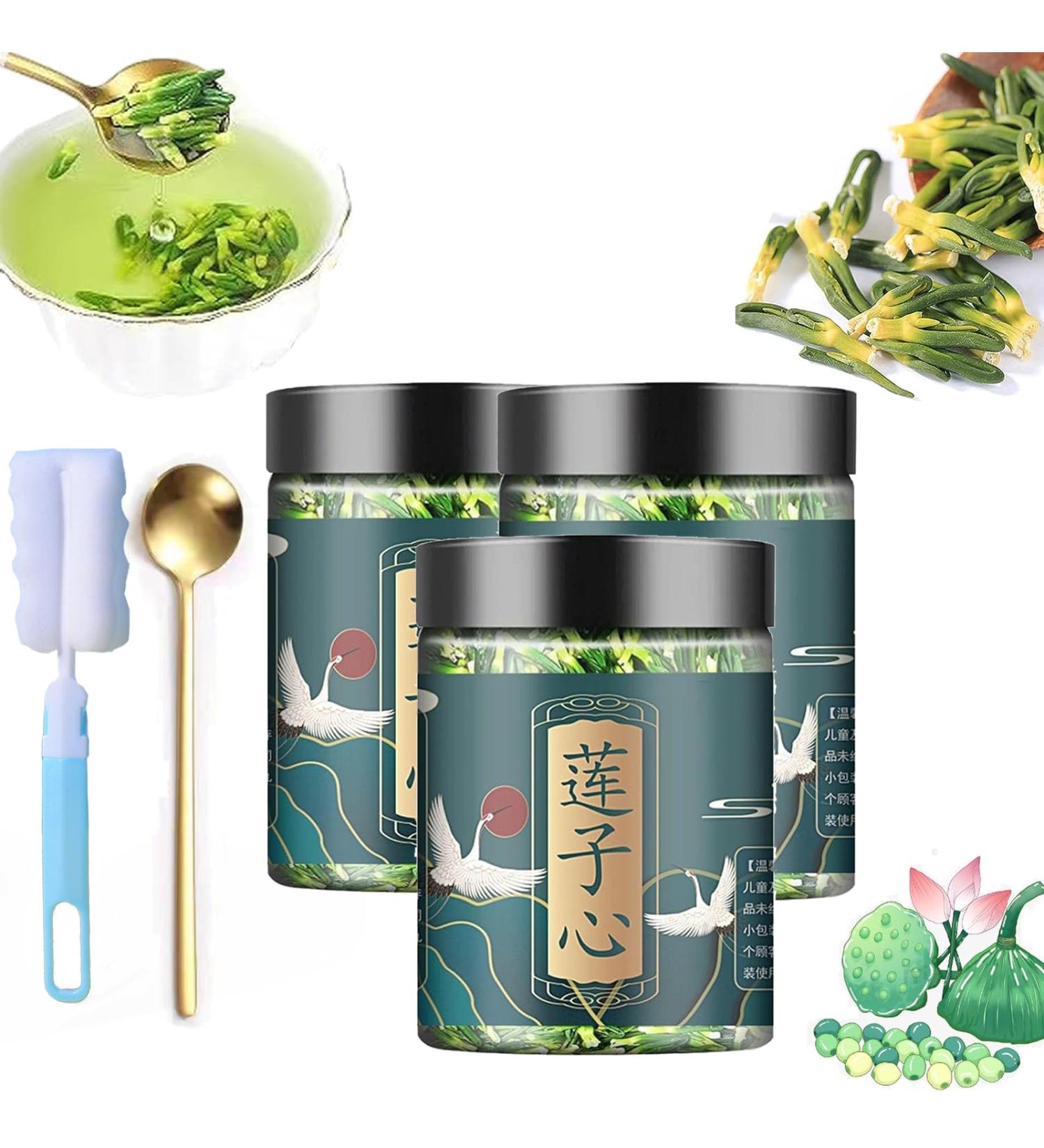 Lotus Seed Core Tea for Man Lian Zi Xin Tea Liver and Kidney Care Tea Dried Lotus Plumule Lotus Embryo Tea Liver Care Tea Men's Conditioning Tea (3 Pcs) - Buy Online on GoSupps.com