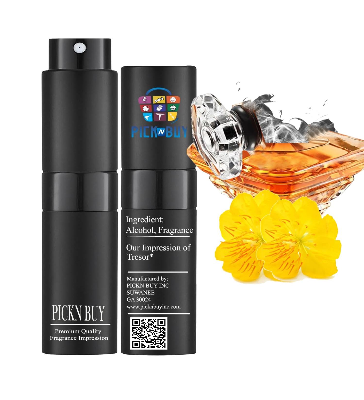 PICKN BUY Luxury Perfume for Women 0.34 Fl oz Scent Compatible to Tresor Perfume Made in USA Long-Lasting Spray Comes in Refilable Bottle Inspired by Tresor* 0.34 Fl Oz (Pack of 1) - Buy Online on GoSupps.com