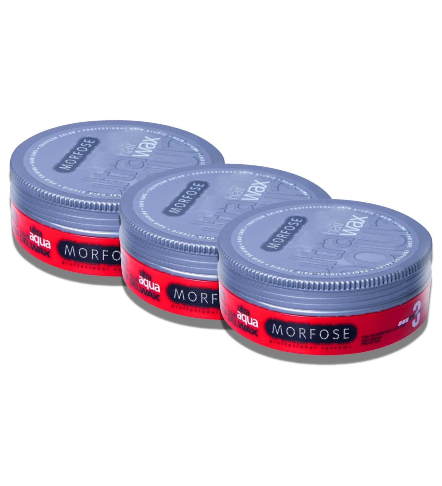 Morfose Hair Gel Wax - Ultra Aqua (Pack of 3 | 175 ml) | International Shipping Available - Buy Online on GoSupps.com