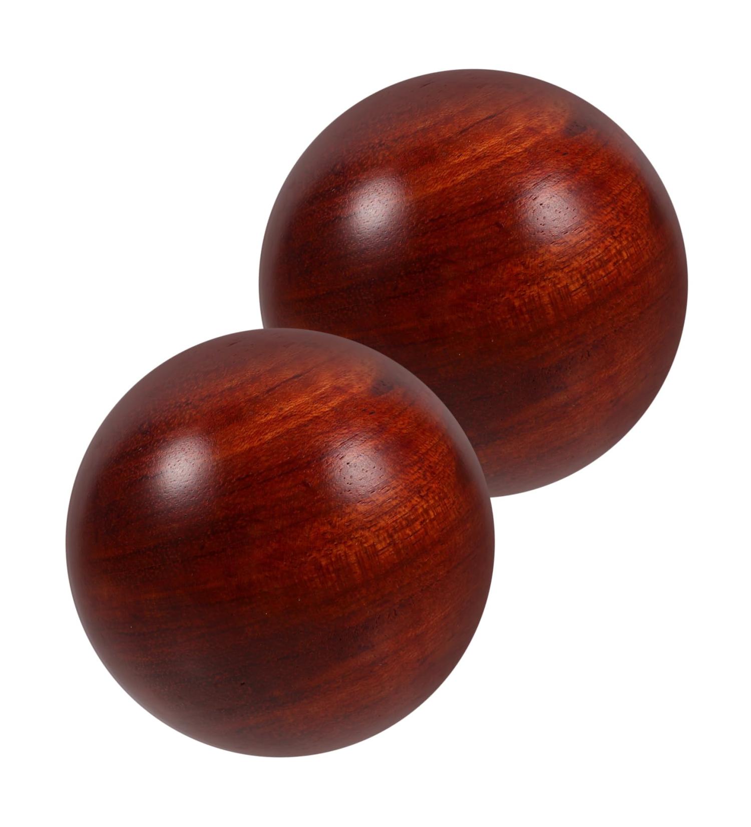 Buy Minkissy 4-Piece Chinese Baoding Balls for Hand Massage | Fitness & Muscle Stretch Balls | Wooden Tinkering Gym Balls 5x5cm - Buy Online on GoSupps.com