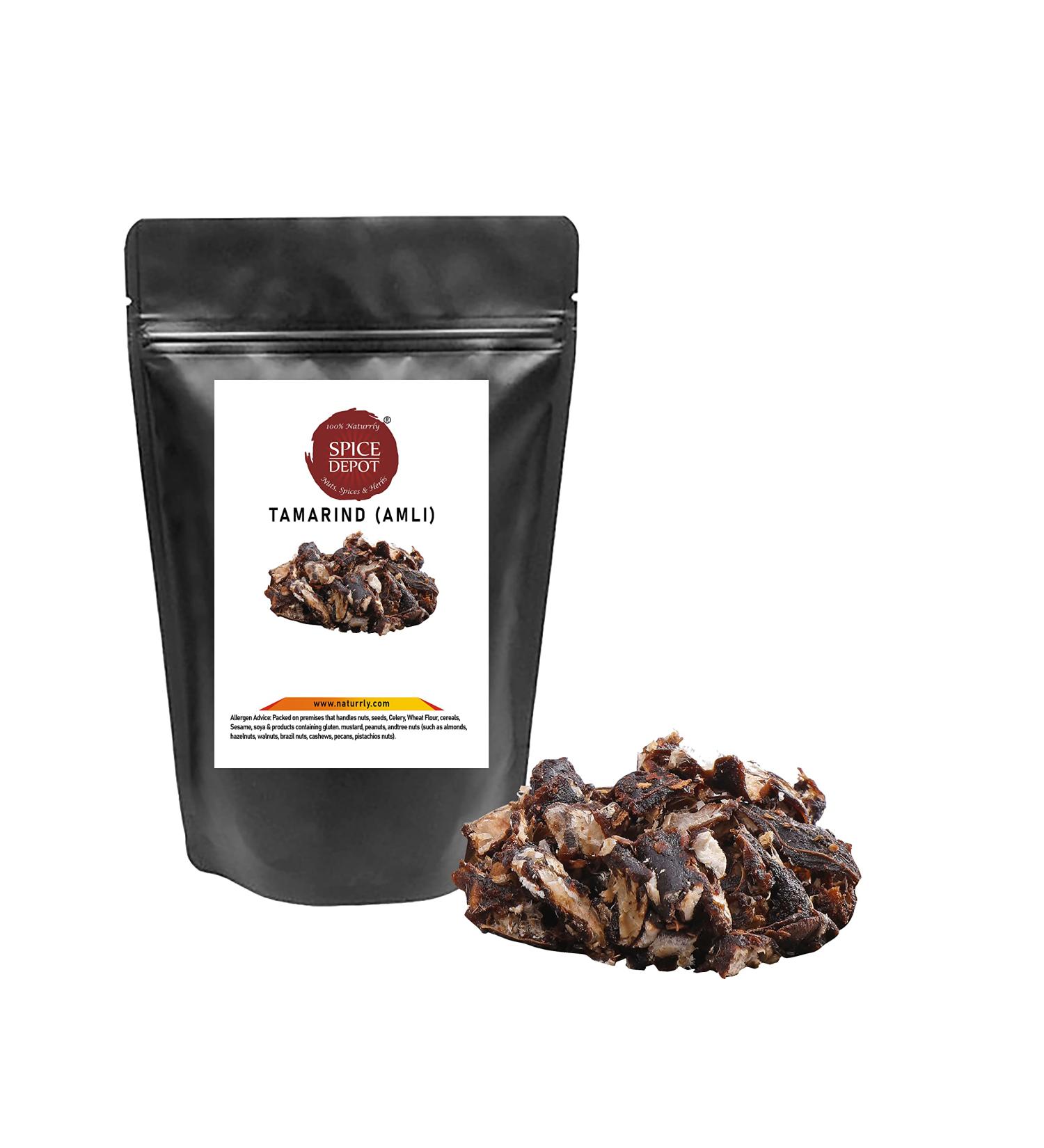 Spice Depot Tamarind Seedless Natural Imli Seedless Premiumn Quality Free P&P u.k (200 Gram) - Buy Online on GoSupps.com