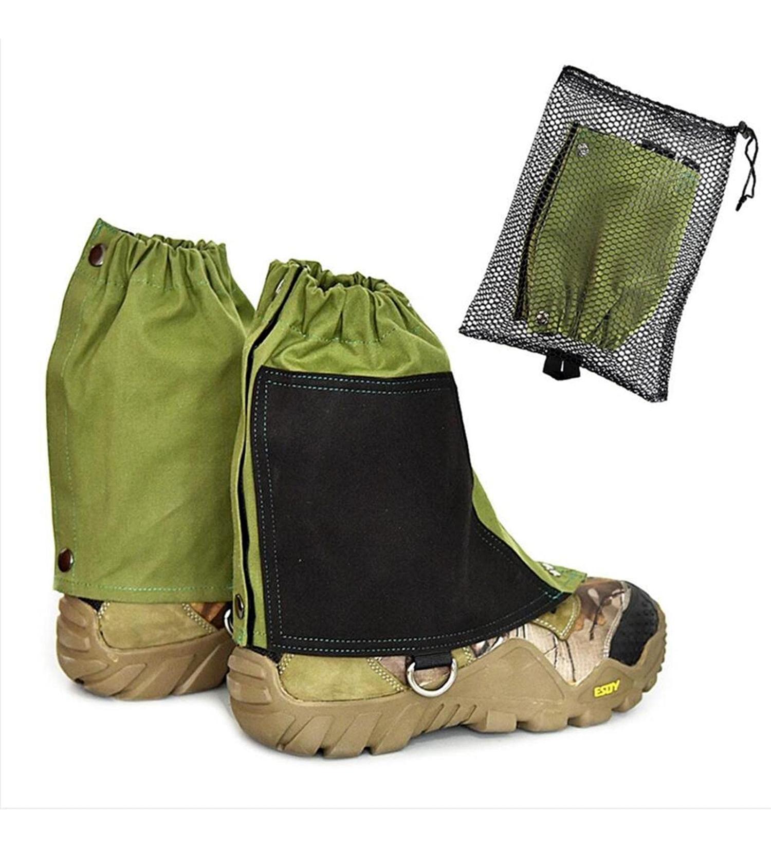 Hiking Canvas Gaiters | Short Waterproof Leg Gaiters for Outdoor Activities - Buy Online on GoSupps.com