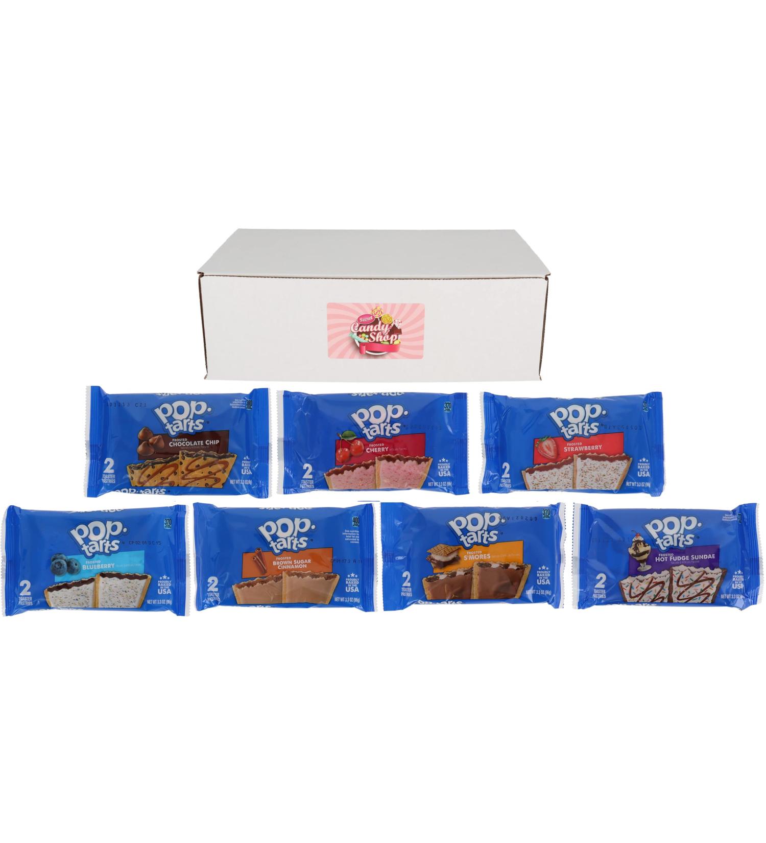 Pop Tarts Variety Pack - 7 Flavors for Breakfast Toaster Pastries - Buy Online on GoSupps.com
