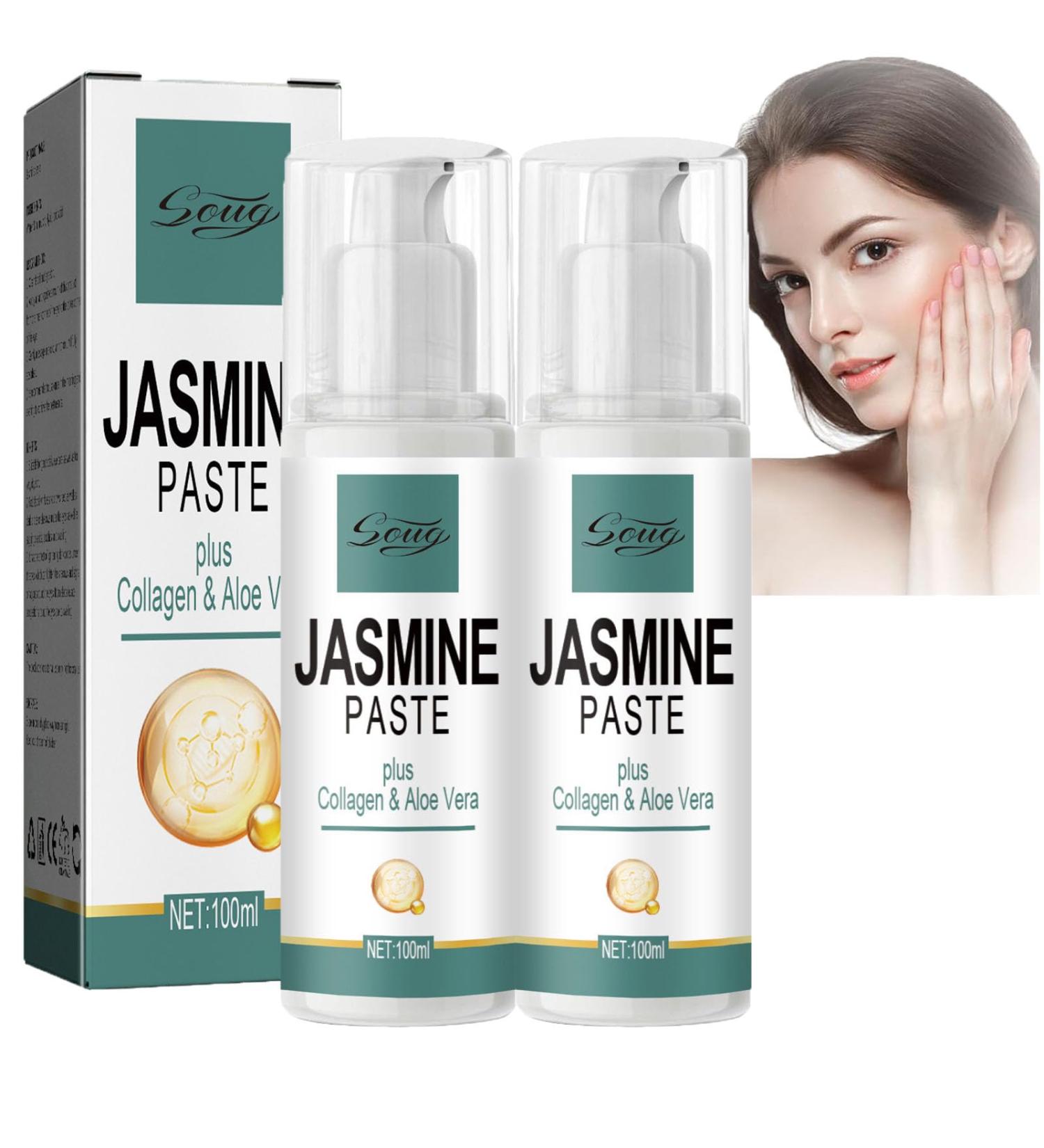 Jasmine Ointment Eye Cream with Collagen & Aloe Vera - Dark Circles Wrinkles & Puffiness Relief (2PC) - International Shipping Available - Buy Online on GoSupps.com