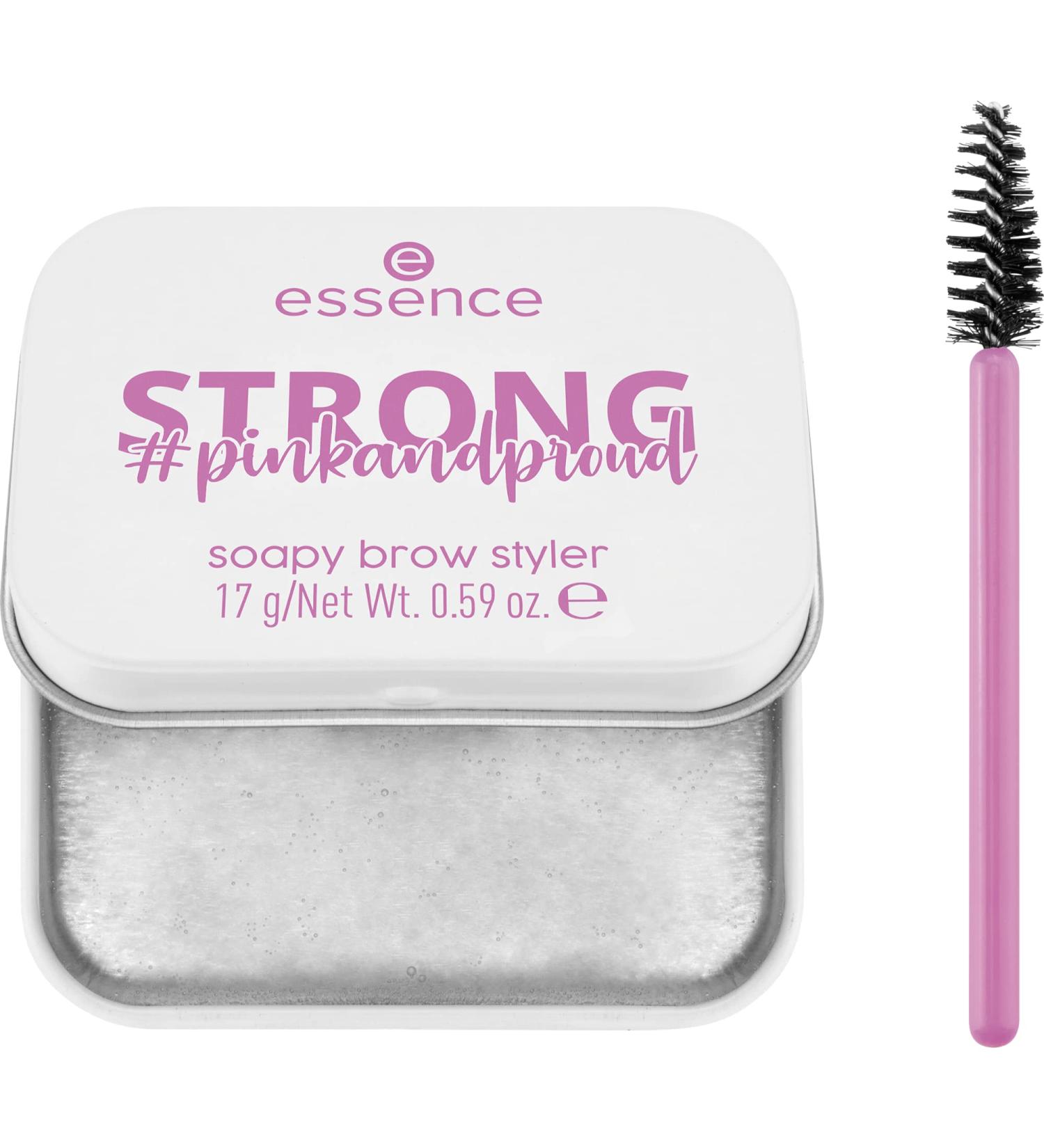 Essence PinkandProud Strong Soapy Brow Styler No. 01 - Stronger Than Yesterday! | 17g Transparent Brow Gel for All-Day Hold | International Shipping Available - Buy Online on GoSupps.com