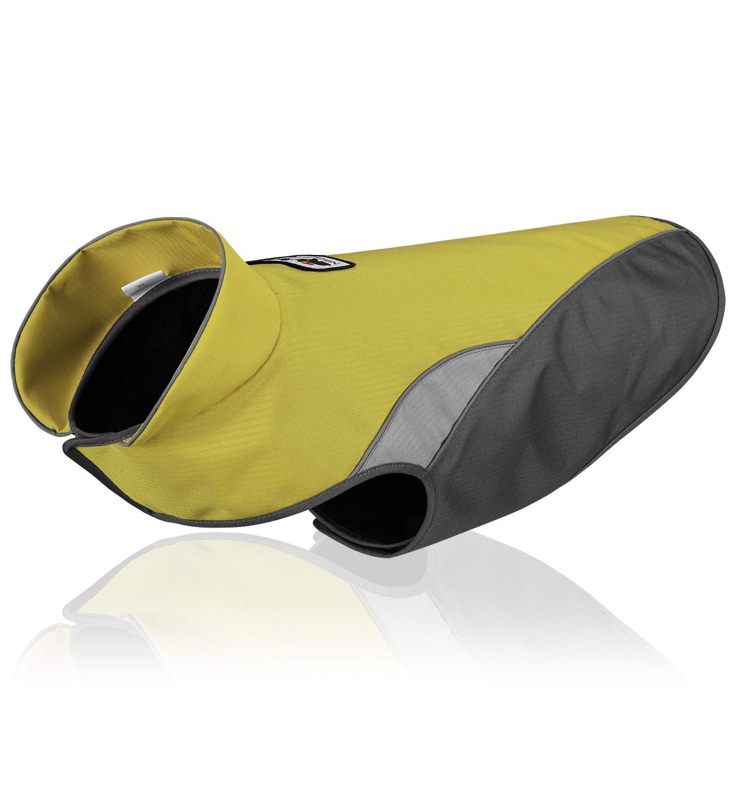 RC Gearpro Waterproof Fleece Winter Coat for Small & Medium Dogs | Reflective Stripes | XXXL Green - Buy Online on GoSupps.com