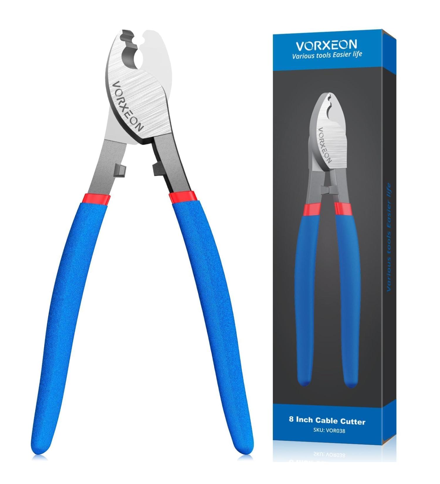 VORXEON 8 Inches Cable Cutter High Leverage Cutter Tool for Aluminum Copper Wire Communications Cable - Buy Online on GoSupps.com