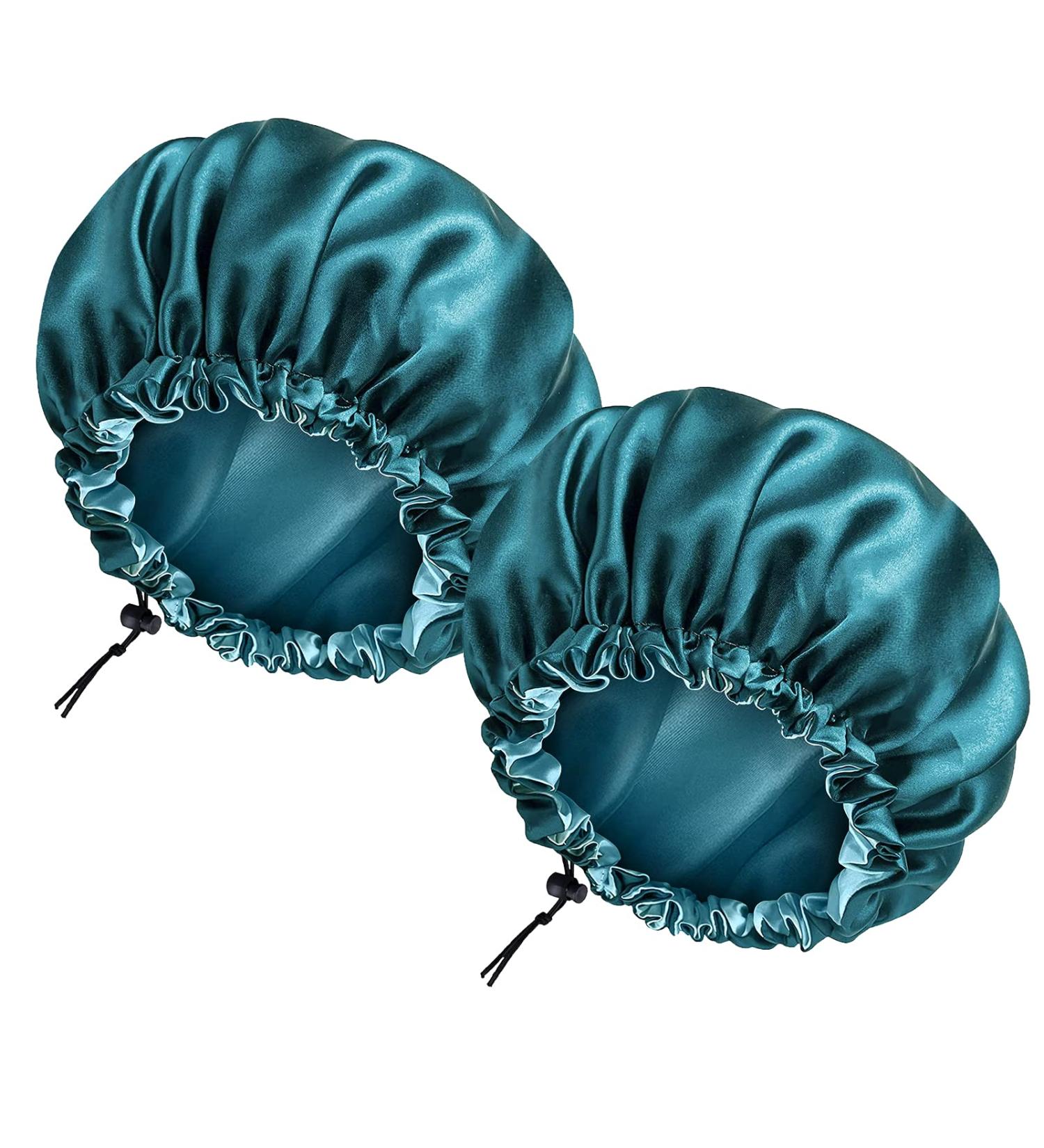 2 Pack Reversible Double Satin Silk Bonnet for Sleeping - Extra Large Blue - Buy Online on GoSupps.com