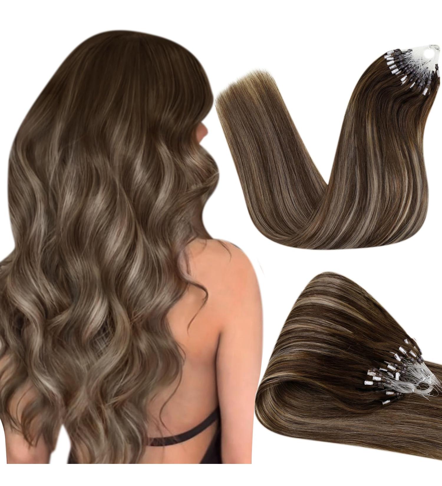 Shop Hetto Microring Extensions - Real Ombre Brown Remy Hair 50cm 50g | Limited Time Discount! - Buy Online on GoSupps.com
