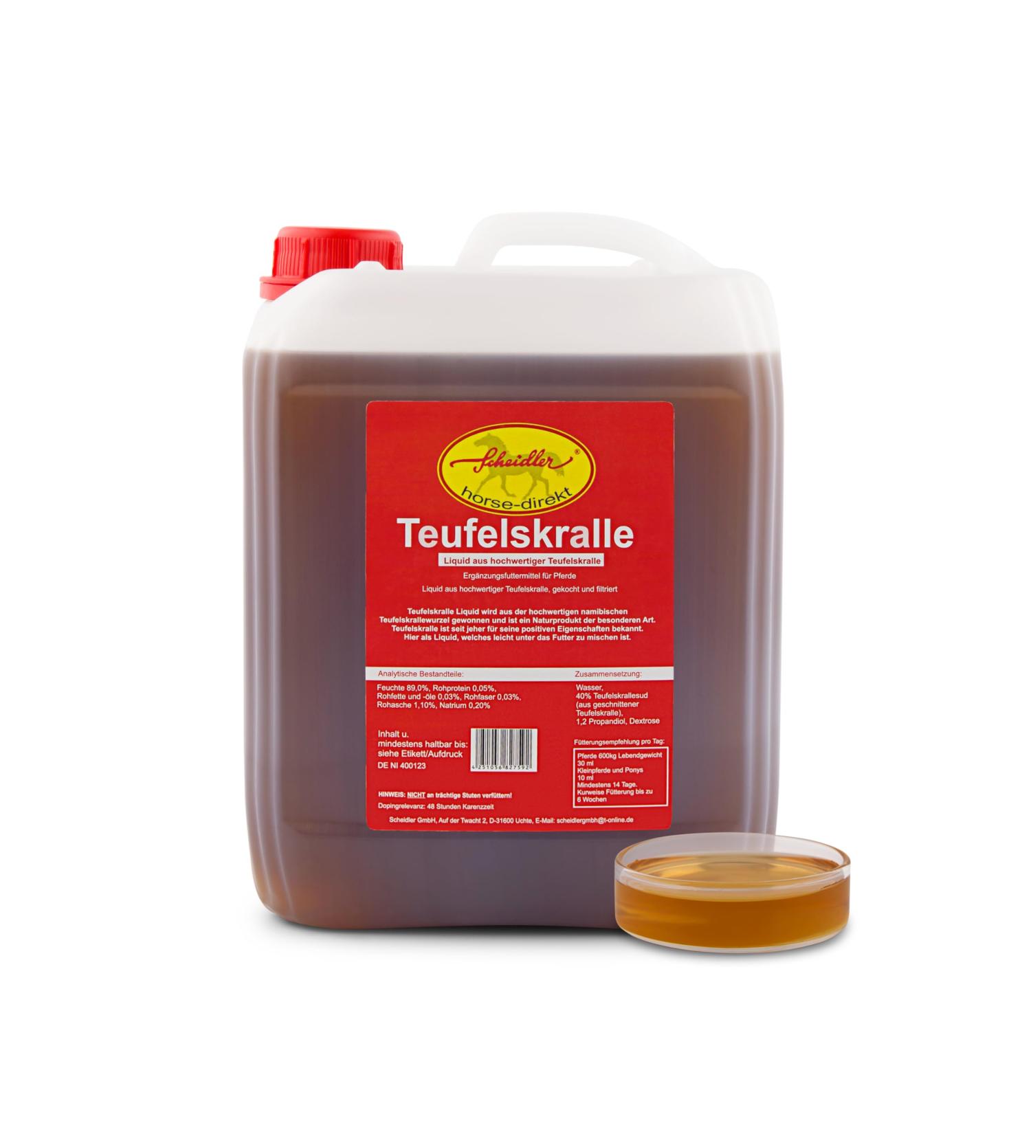 Scheidler Horse-Direkt Teufelskralle Liquid 5000ml - Joint Support for Horses | Devil Claw Alternative to Powder - Promote Mobility & Joint Health - Buy Online on GoSupps.com