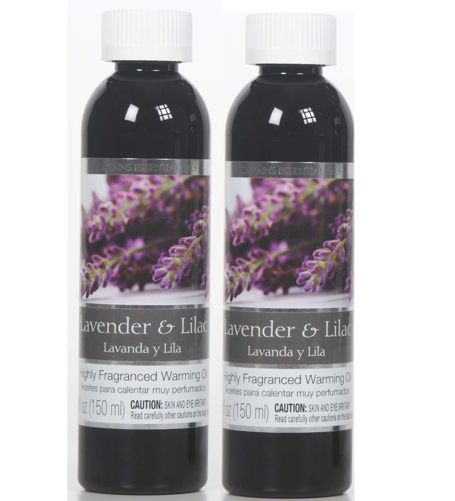 Hosley Set of 2 5 Ounce Lavender and Lilac Fragrance Warming Oils 5 Ounce. Ideal Gift for Weddings Spa Reiki Meditation Bathroom Settings P1