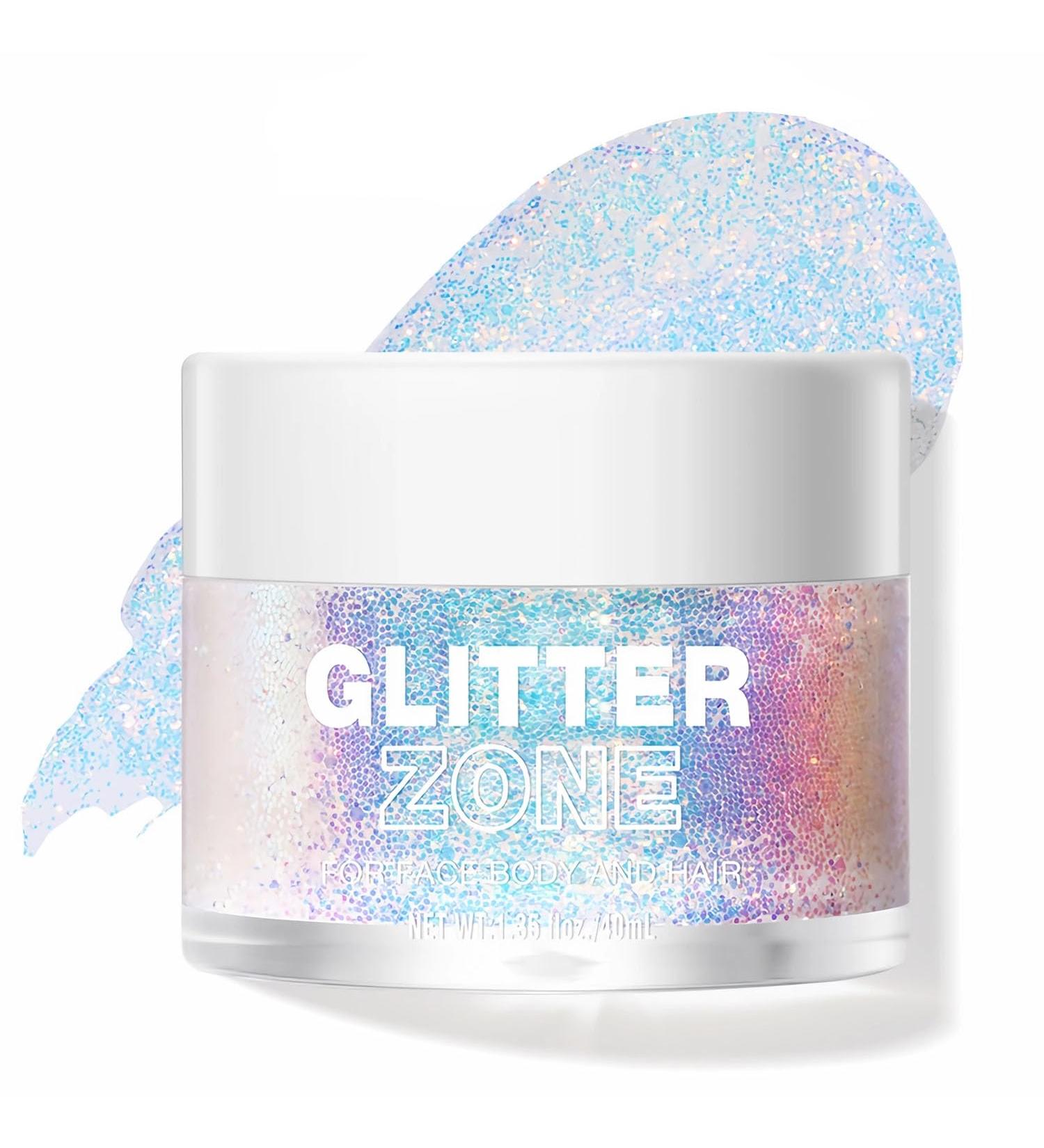 Holographic Body Glitter Gel for Face Hair & Body - Perfect for Concerts Festivals & Raves | Mermaid Sequins Makeup (Star Ocean - Buy Online on GoSupps.com