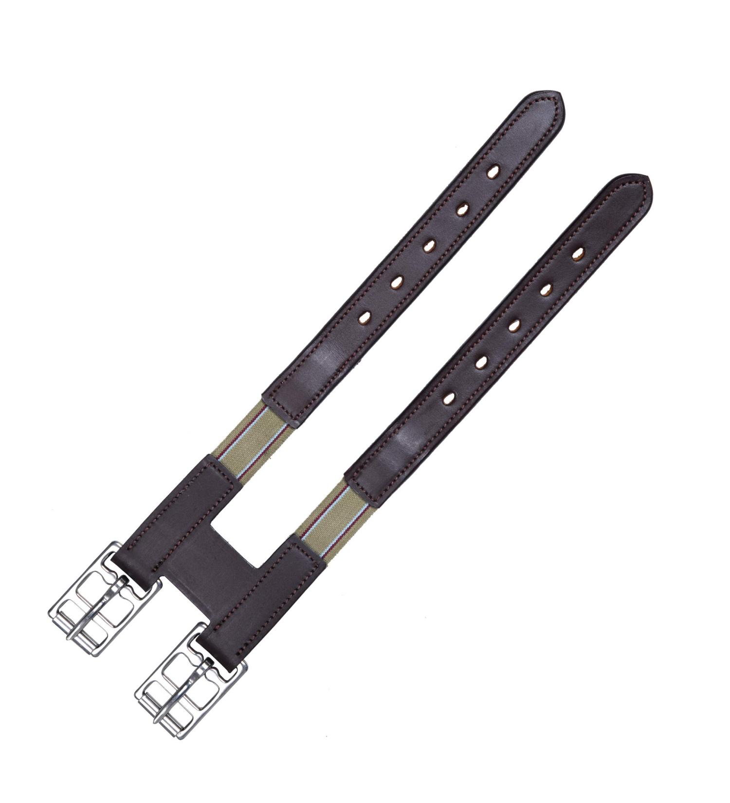 SIE Leather Horse Elastic Girth Extension/Extenders Havana