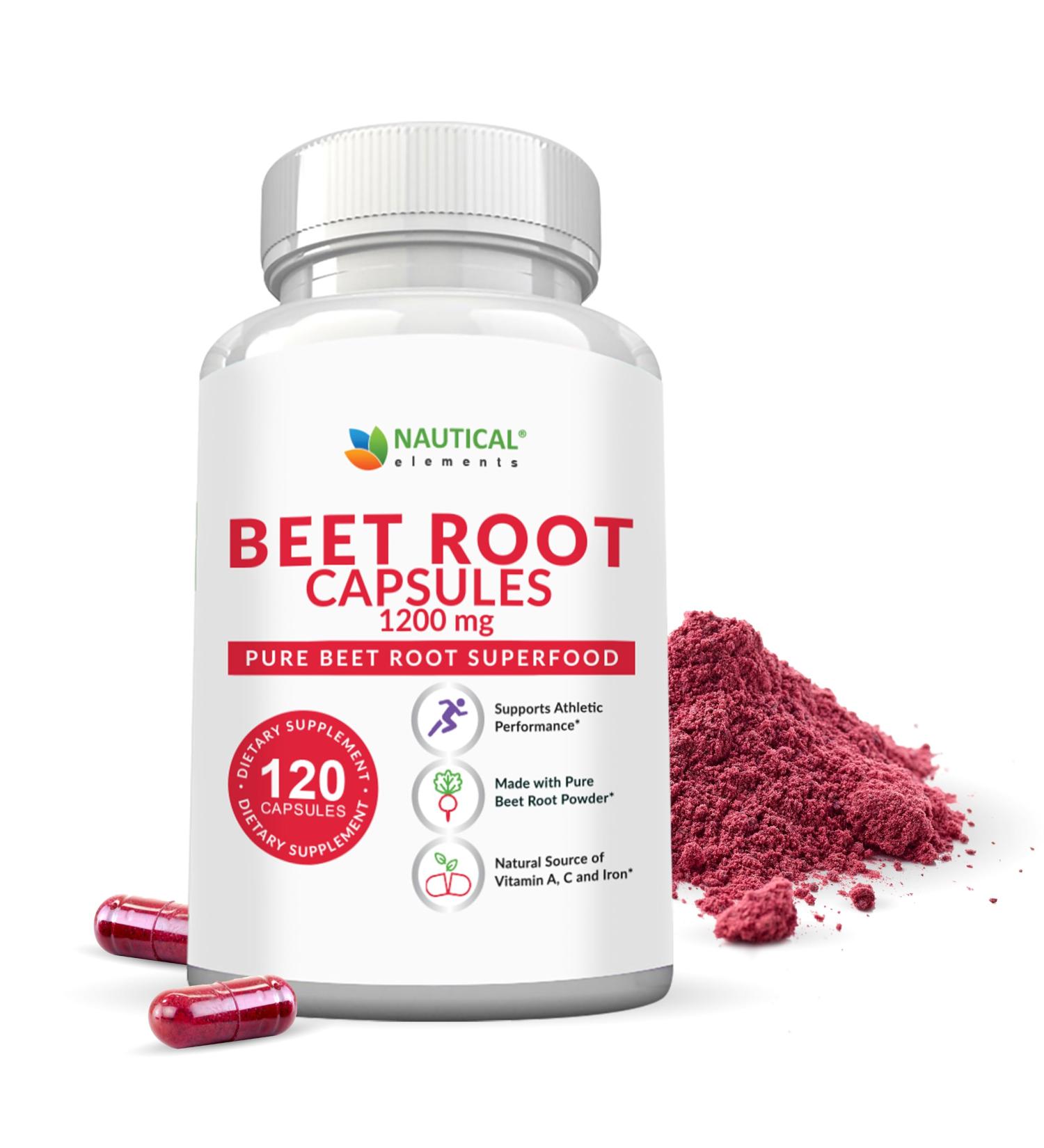Beet Root Capsules - 1200mg Per Serving - 120 Beet Root Powder Capsules - Beetroot Powder Supports Blood Pressure Athletic Performance Digestive Immune System (Pure Non-GMO & Gluten Free 120 Count (Pack of 1) - Buy Online on GoSupps.com