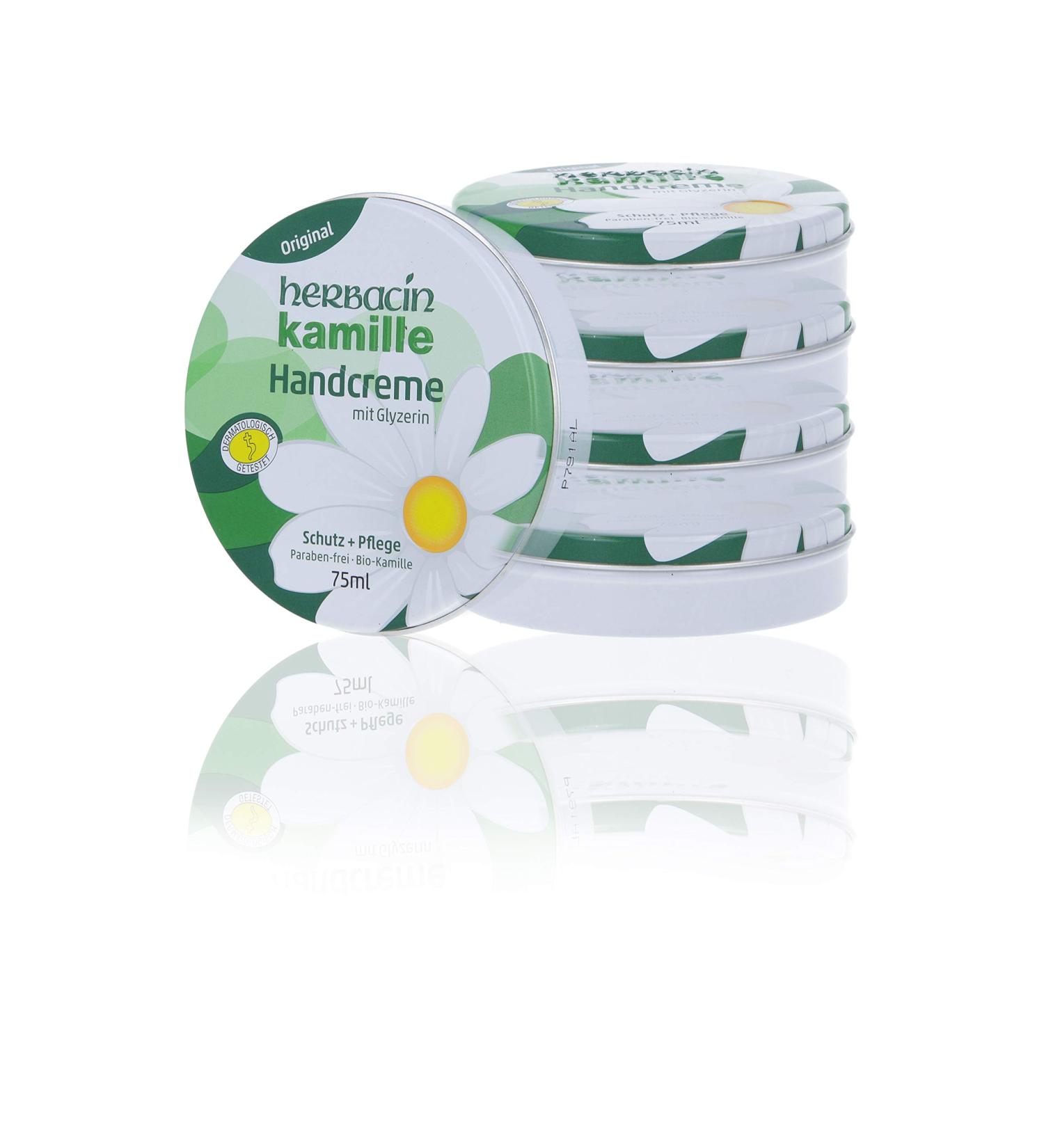 Wuta Kamille 82158 Herbacin Handcreme + Glyzerin Dose 75 ml - F nferpack | International Shipping | Best Price & Quality - Buy Online on GoSupps.com