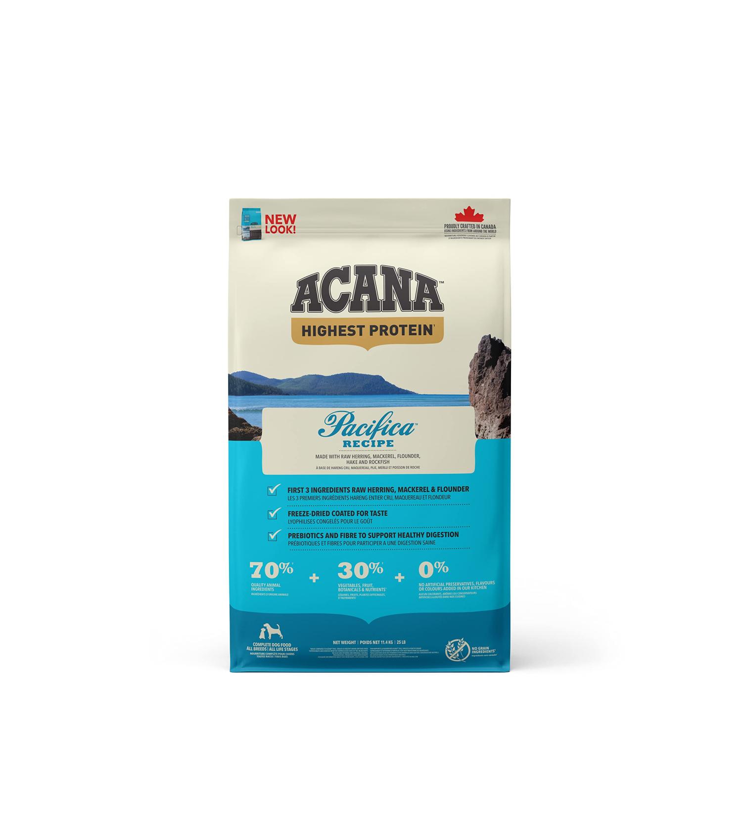 Acana Pacifica Dog Food 25 lbs - Buy Online on GoSupps.com