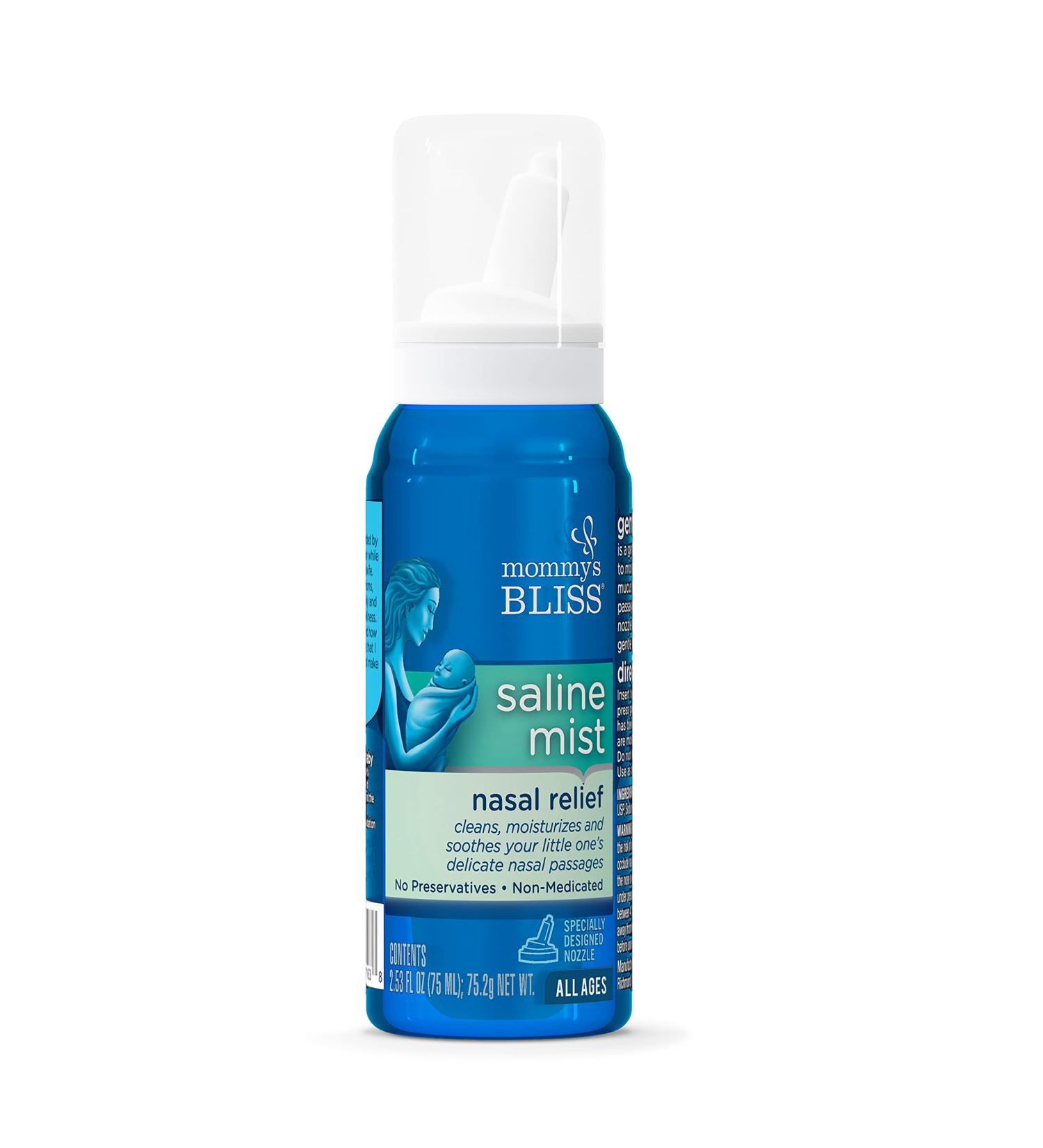 Mommy's Bliss Soothing Saline Mist Nasal Relief - 2.53 FL OZ (Pack of 1) - Buy Online on GoSupps.com