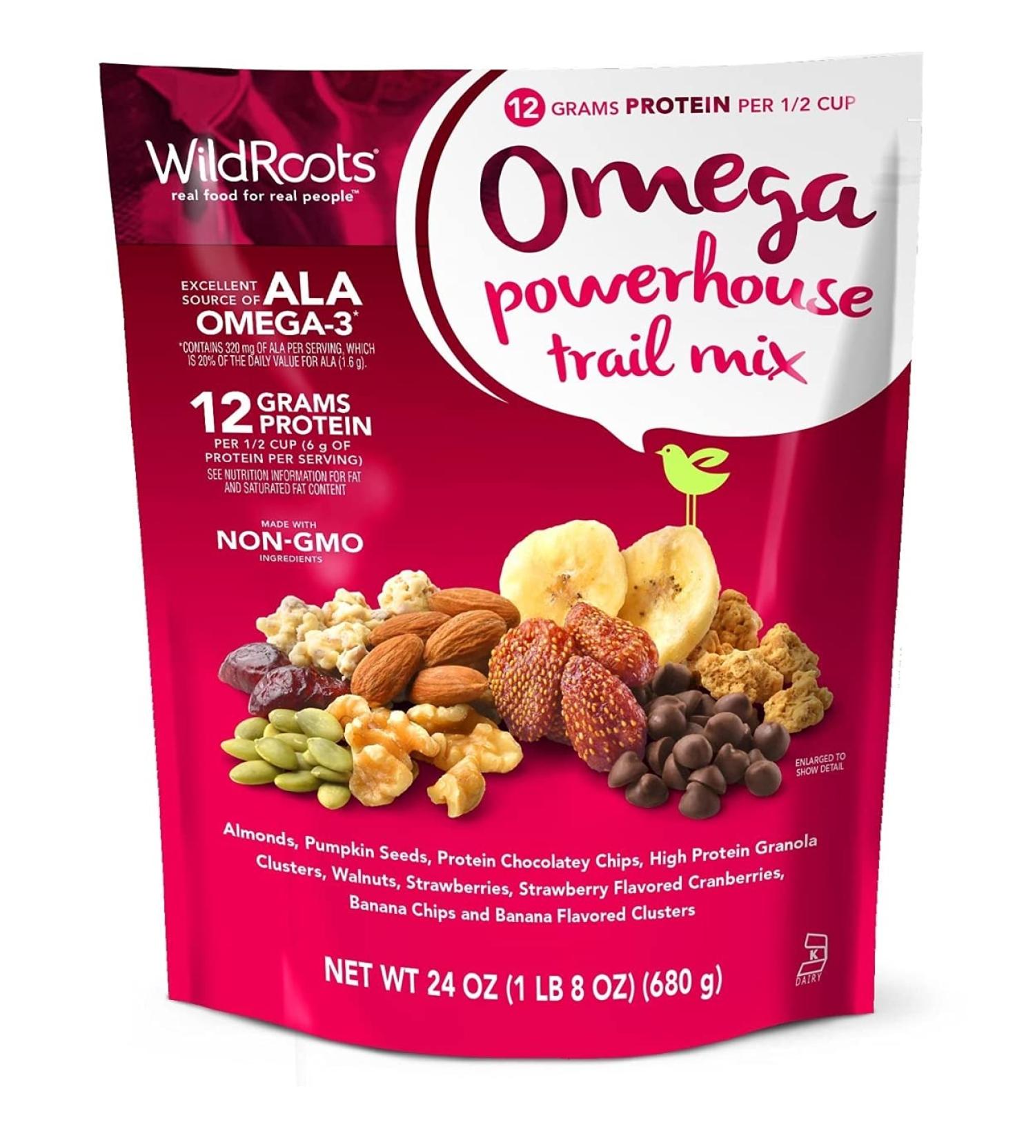 Wildroots Omega Powerhouse Trail Mix 24oz - Healthy Omega-3 1.5lb Pack - Buy Online on GoSupps.com