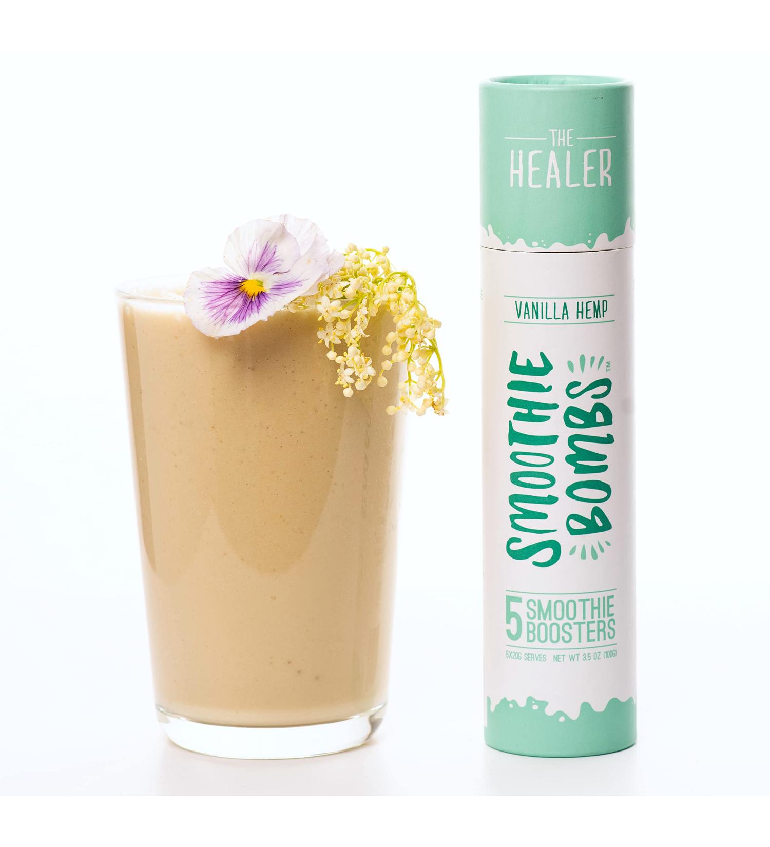 Smoothie Bombs Blender Boosters - Vanilla Hemp Seed Mix | Superfood Ingredients | Gluten-Free, Dairy-Free, Vegan - 5 Bombs - Buy Online on GoSupps.com