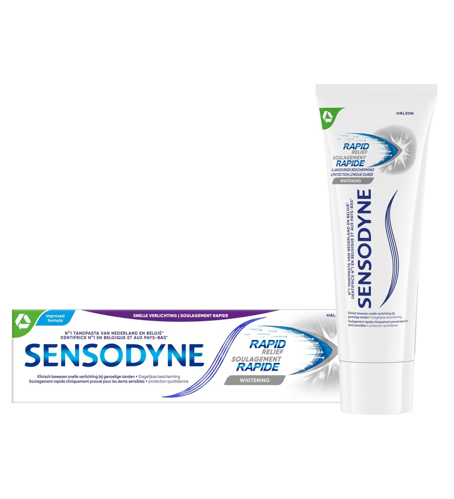  Sensodyne Sensodyne Rapid Relief Whitening Tandpasta 75Ml - Buy Online on GoSupps.com