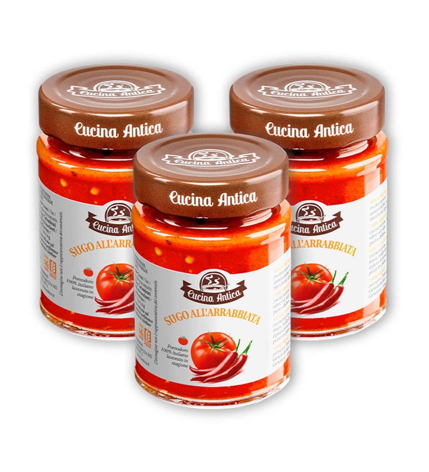 Cucina Antica - Arrabbiata Sauce - 3 Jars of 190g