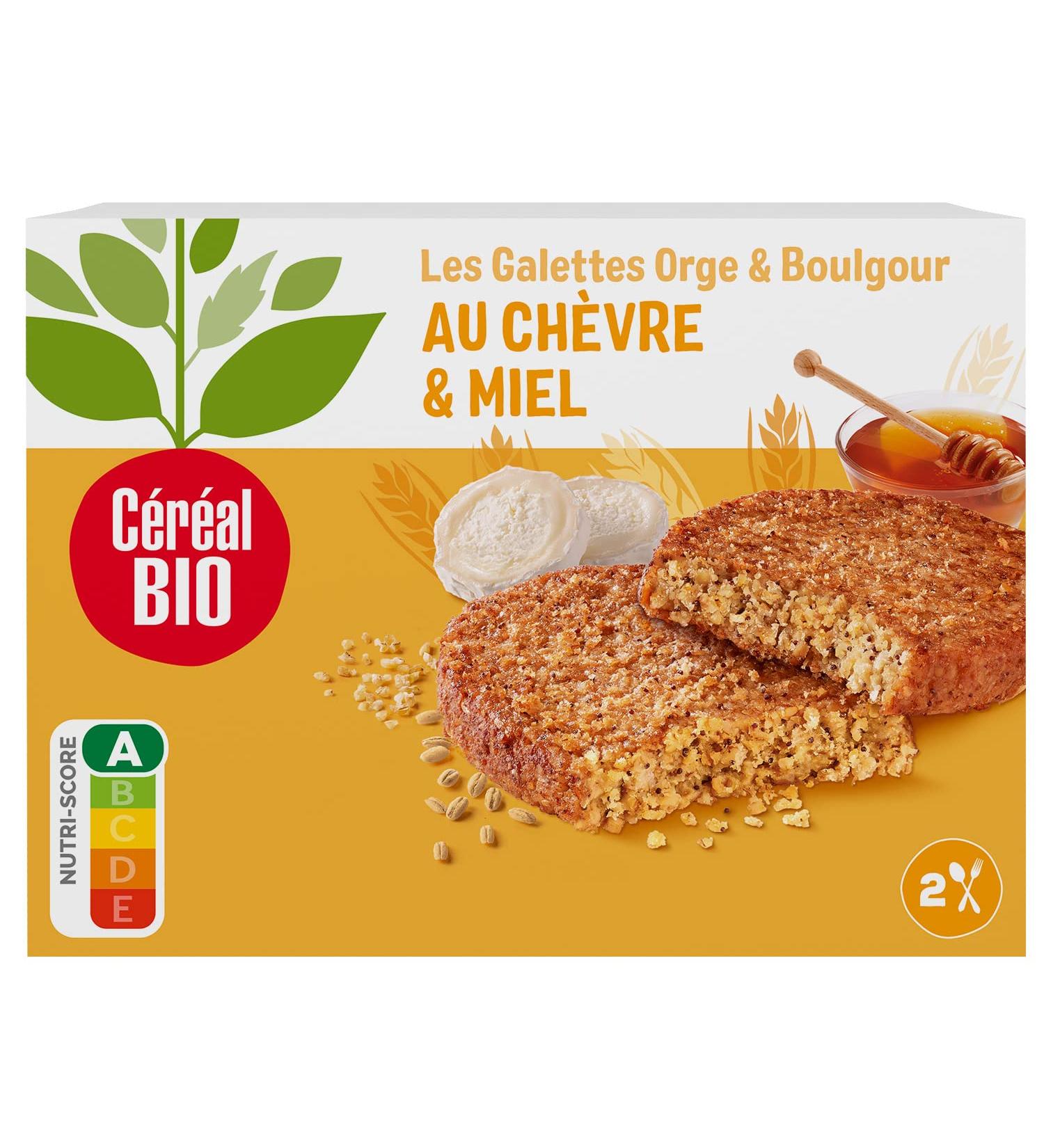 Organic Cereal Barley & Bulgur Pancakes with Goat Cheese & Honey - Vegetarian and Organic - Quick and Easy to Reheat - 200g (2 x 100g) - - Buy Online on GoSupps.com