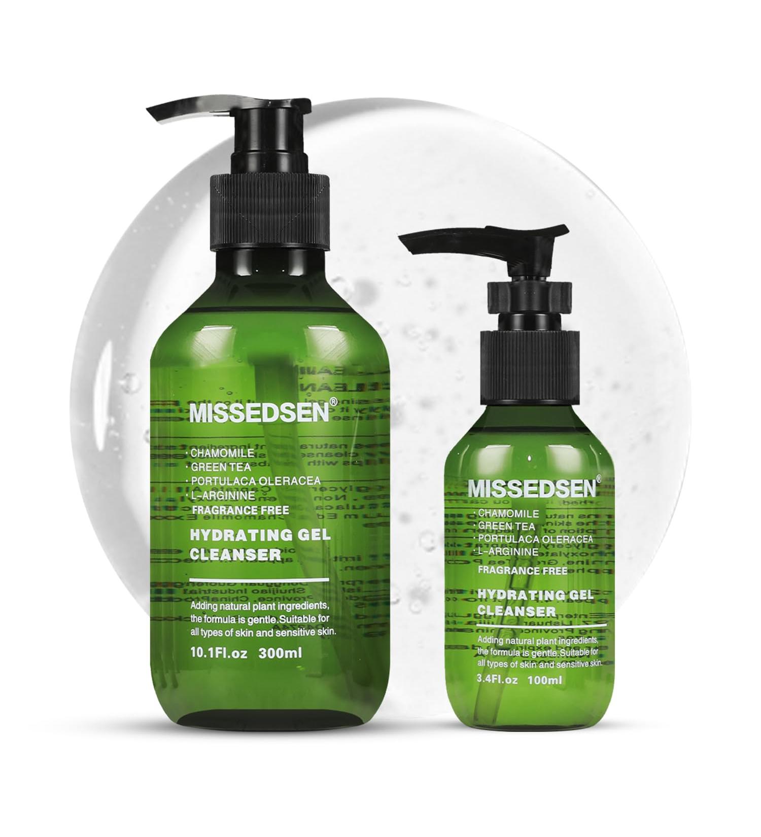 Hydrating Gel Facial Cleanser 10.1 oz & 3.4 oz Travel Size Fragrance Free For Normal to Dry & Sensitive Skin (2 13.5Fl oz) 2 6.75 Fl Oz (Pack of 2) - Buy Online on GoSupps.com