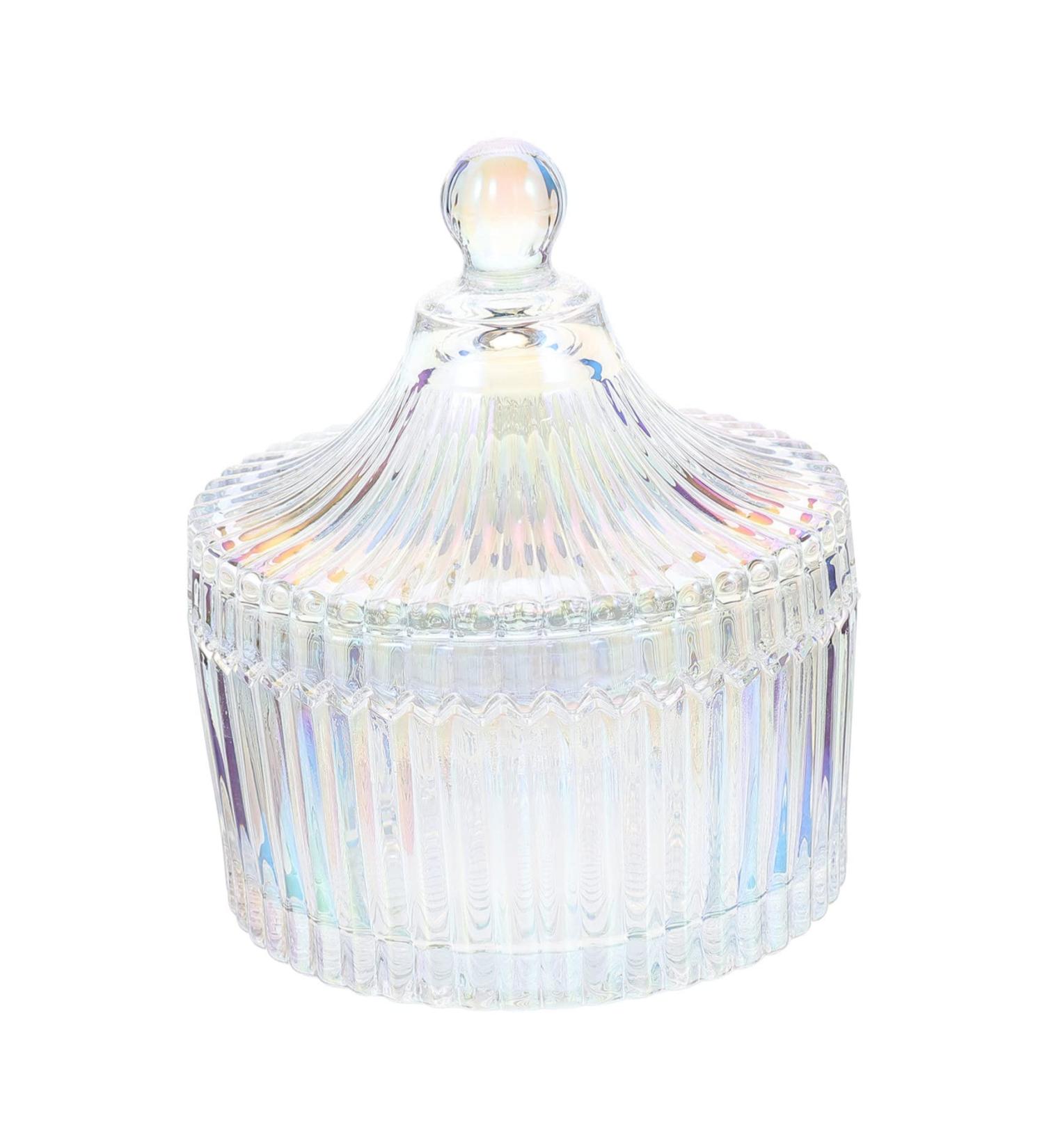 Ipetboom Manicure Cup with Lid Glass Manicure Cup Coffee Mug Holder Fruit Containers Mini Jars Clear Glass Mugs Glass with Lid Clear Jar Locker Nail Art Holding Jar European Style Snack Jar - Buy Online on GoSupps.com