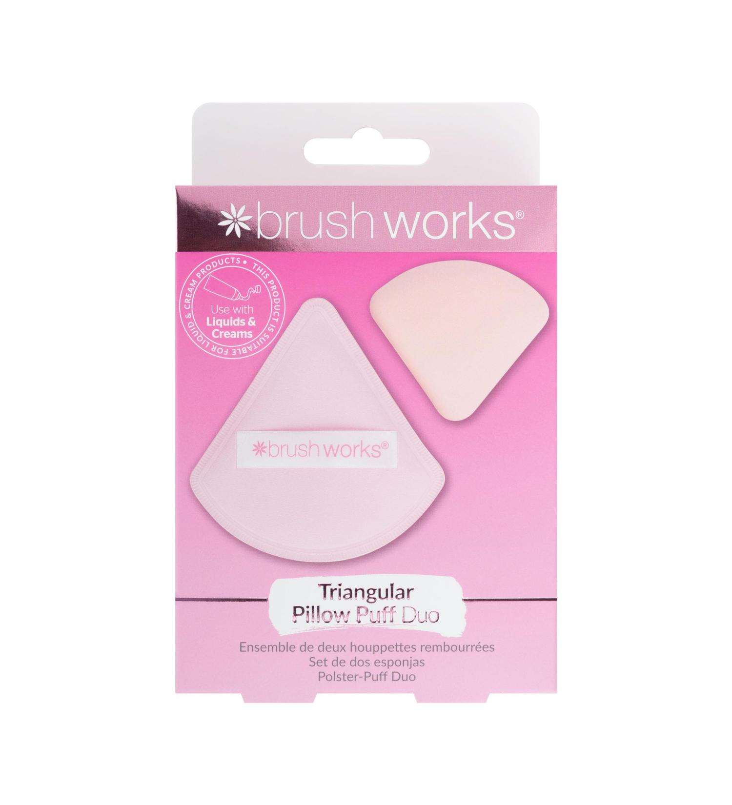 Brushworks Triangular Pillow Puff Duo - Buy Online on GoSupps.com