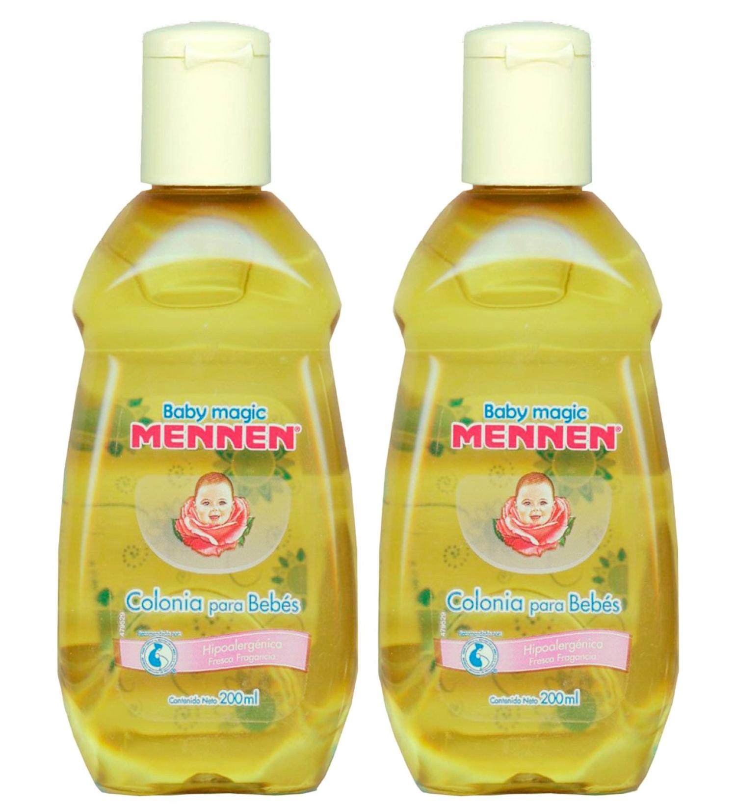 2 Baby Magic Mennen Cologne 6.76 Fl Oz (2 Colonias Mennen para Bebe 200 ml)